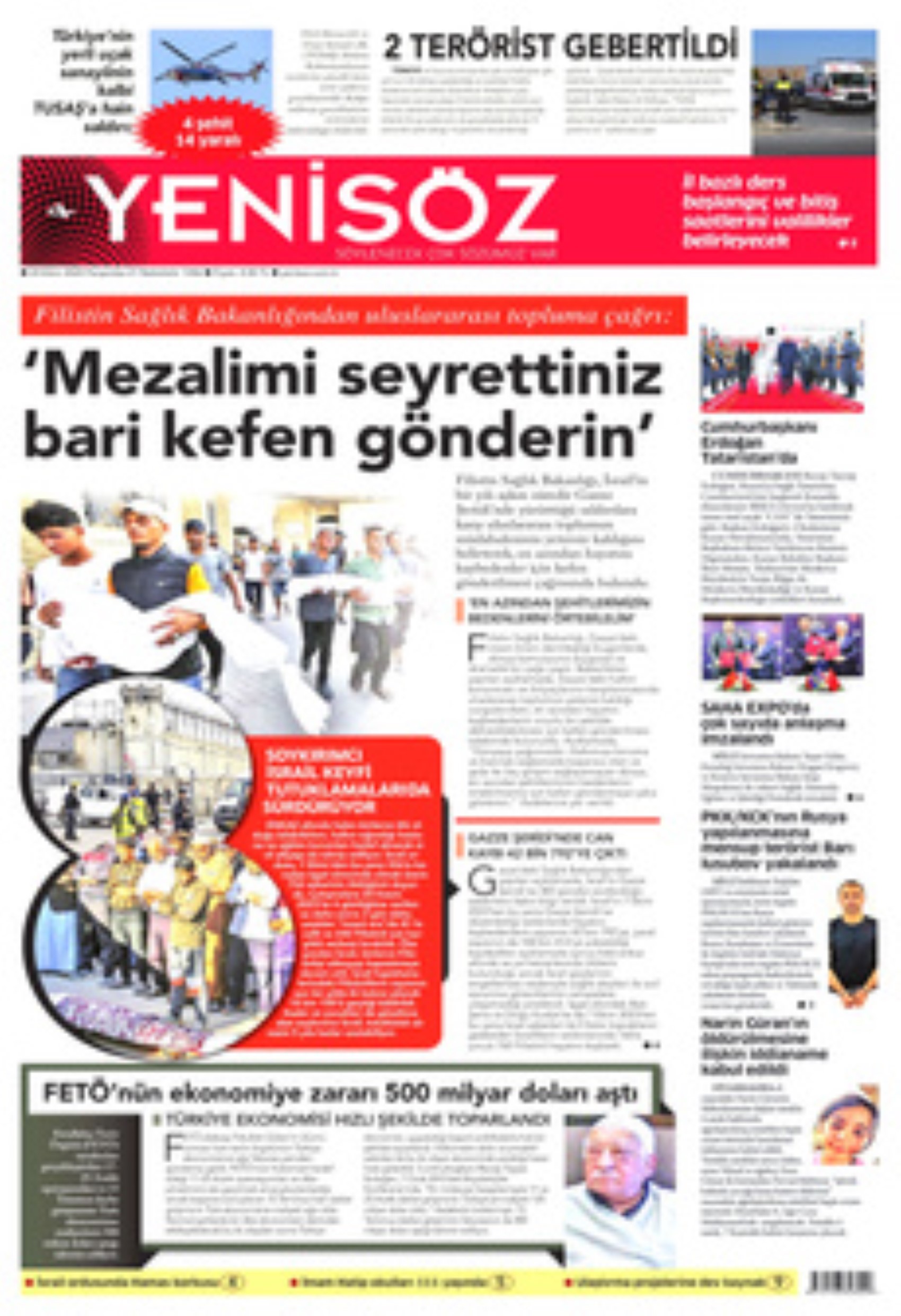 TUSAŞ'a hain terör saldırısı! Gazete manşetleri nasıl gördü?