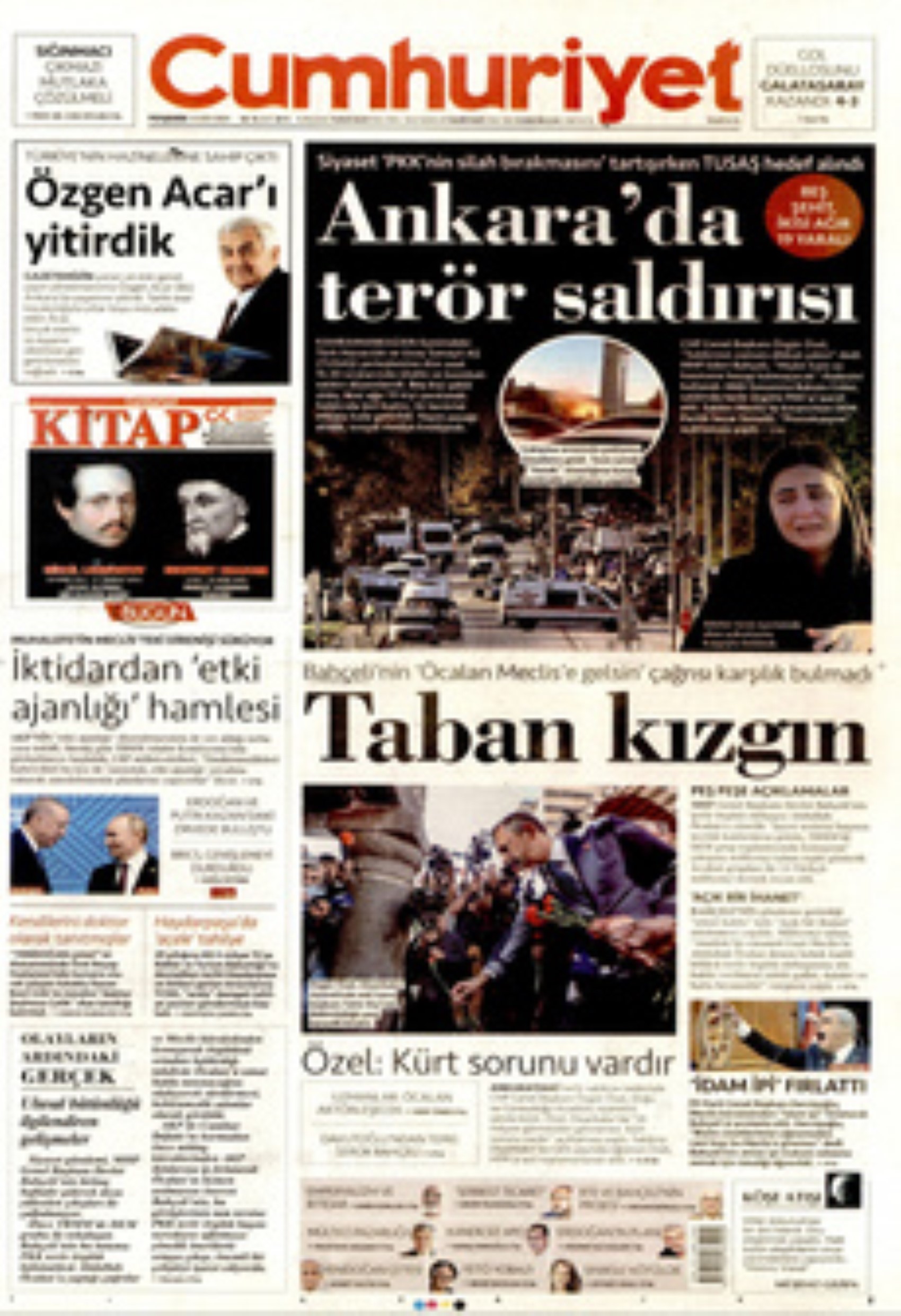 TUSAŞ'a hain terör saldırısı! Gazete manşetleri nasıl gördü?