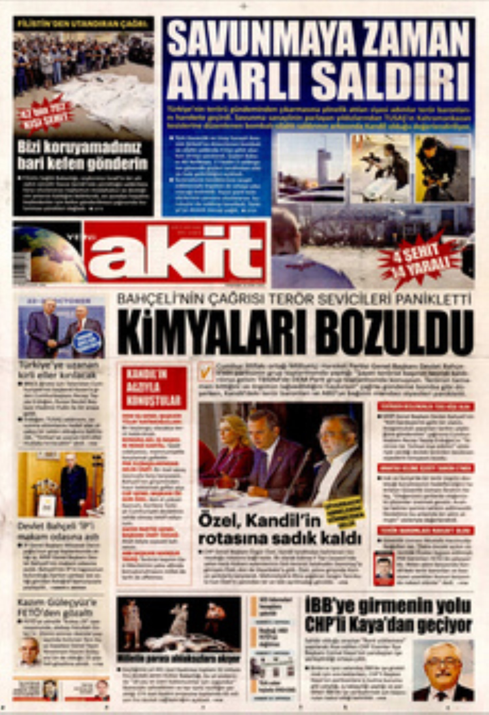 TUSAŞ'a hain terör saldırısı! Gazete manşetleri nasıl gördü?