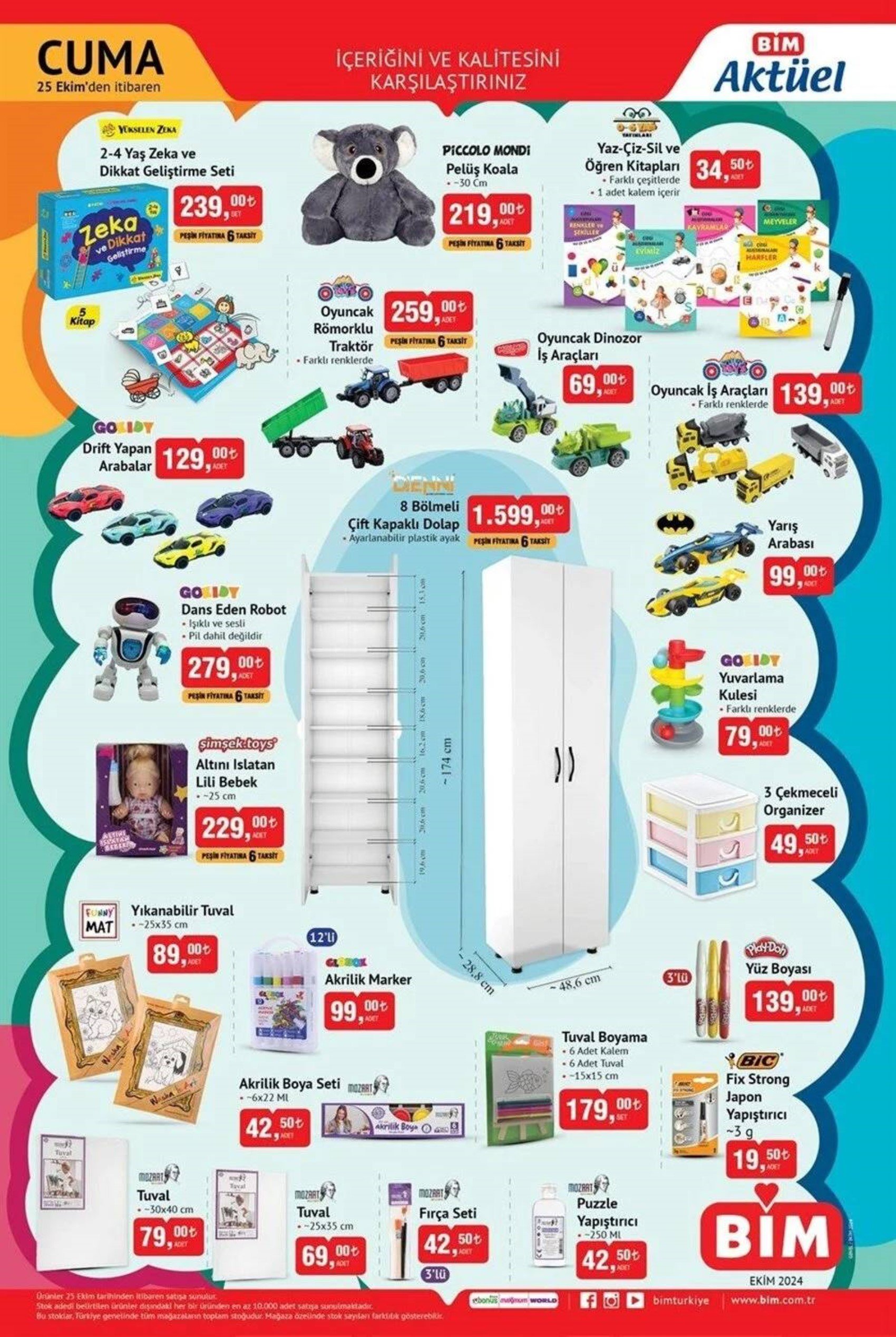 BİM aktüel indirimleri 25 Ekim 2024: BİM markette bu haftaya özel yeni indirimli ürünler