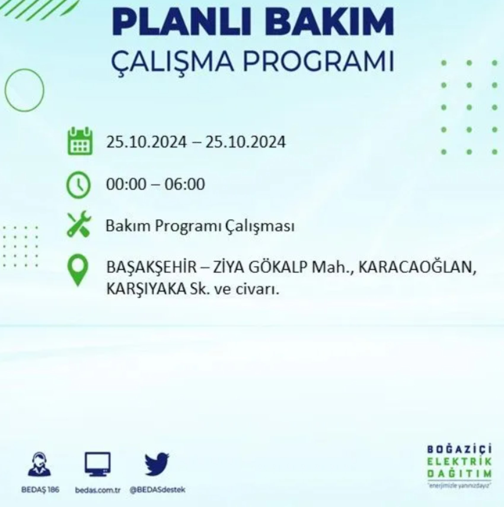 İstanbul'da elektrik kesintisi: 25 Ekim'de hangi mahalleler etkilenecek?