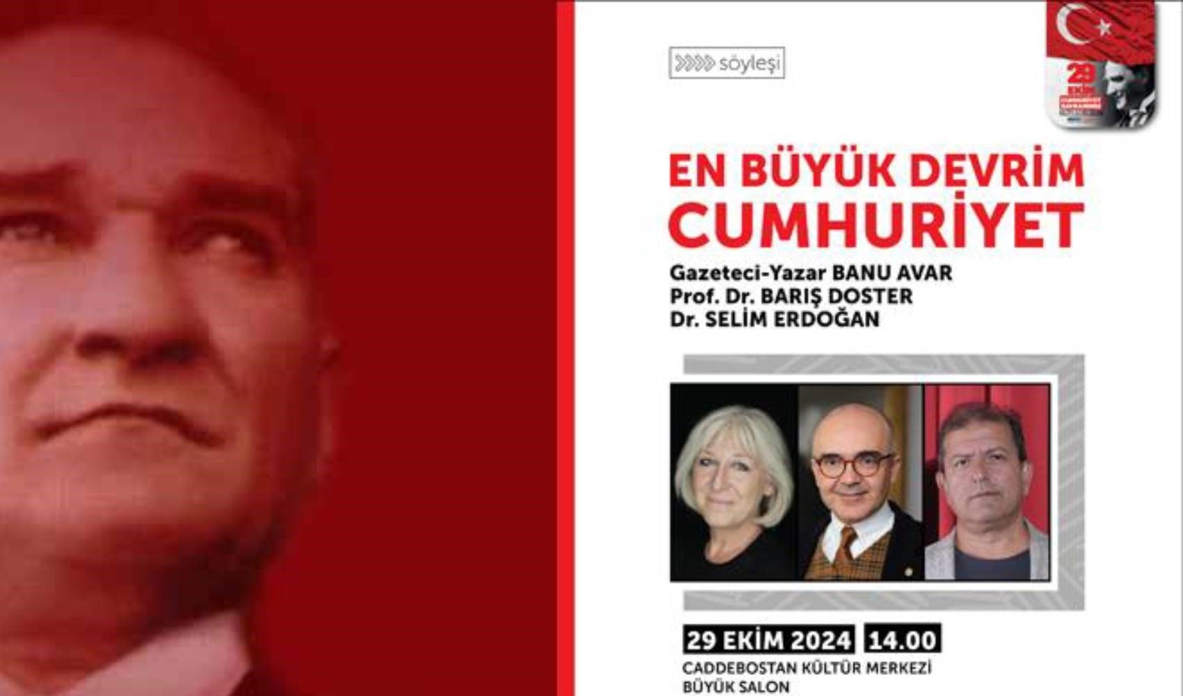 29 Ekim'de CKM'de Cumhuriyet konuşulacak!