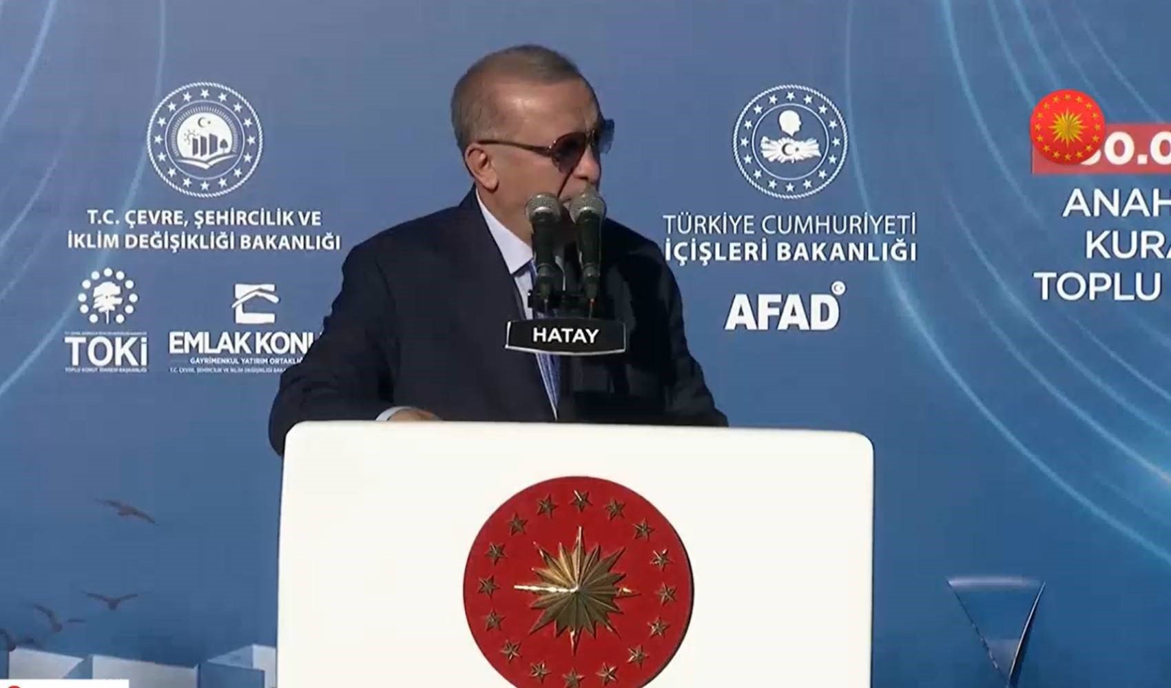 Cumhurbaşkanı Erdoğan Hatay'da konuştu: 'Terör örgütleri bizi maşa gibi kullanamayacak'