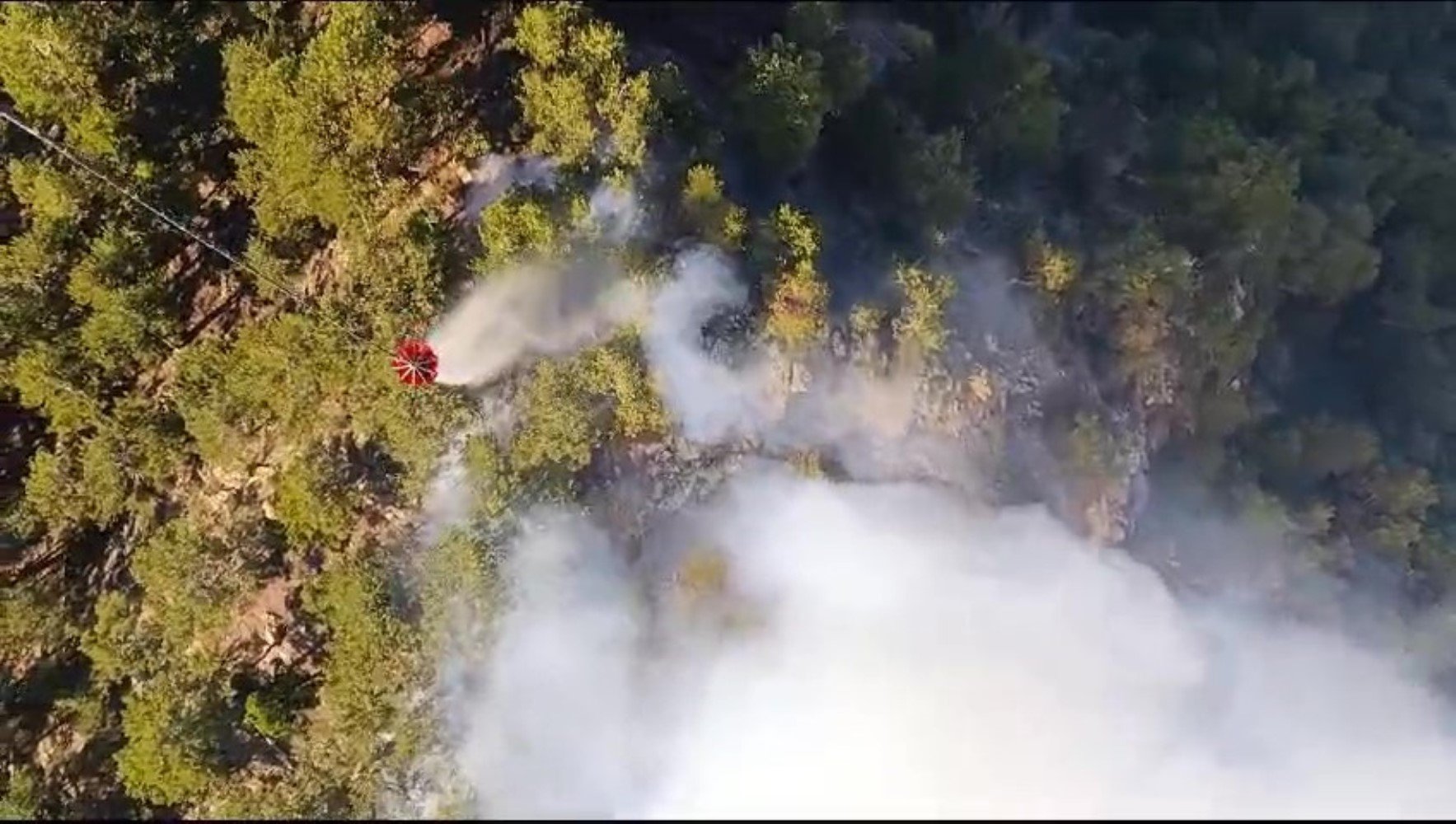 Denizli'de yangınla mücadele! 4 gündür devam eden yangın söndürülemiyor