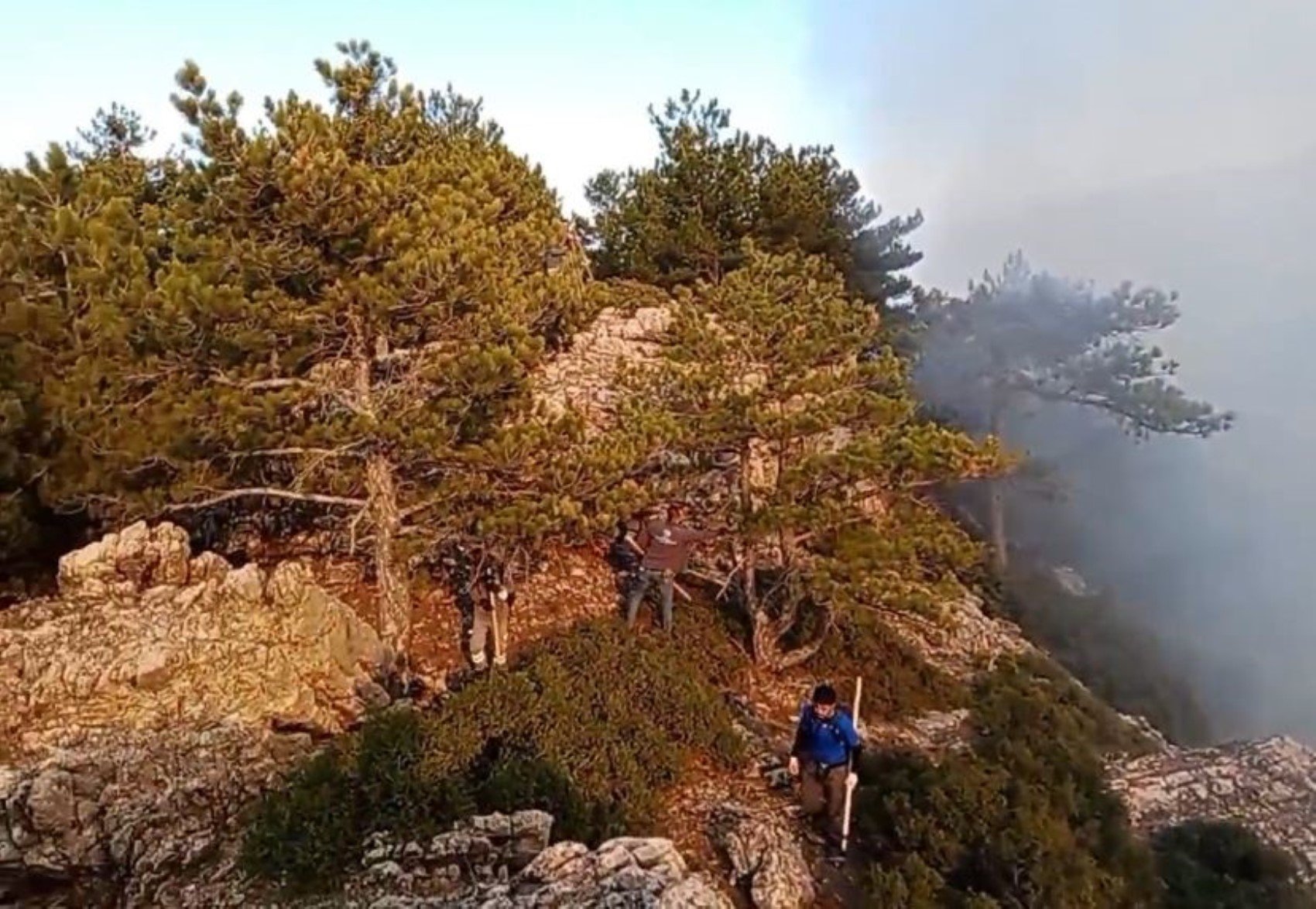 Denizli'de yangınla mücadele! 4 gündür devam eden yangın söndürülemiyor