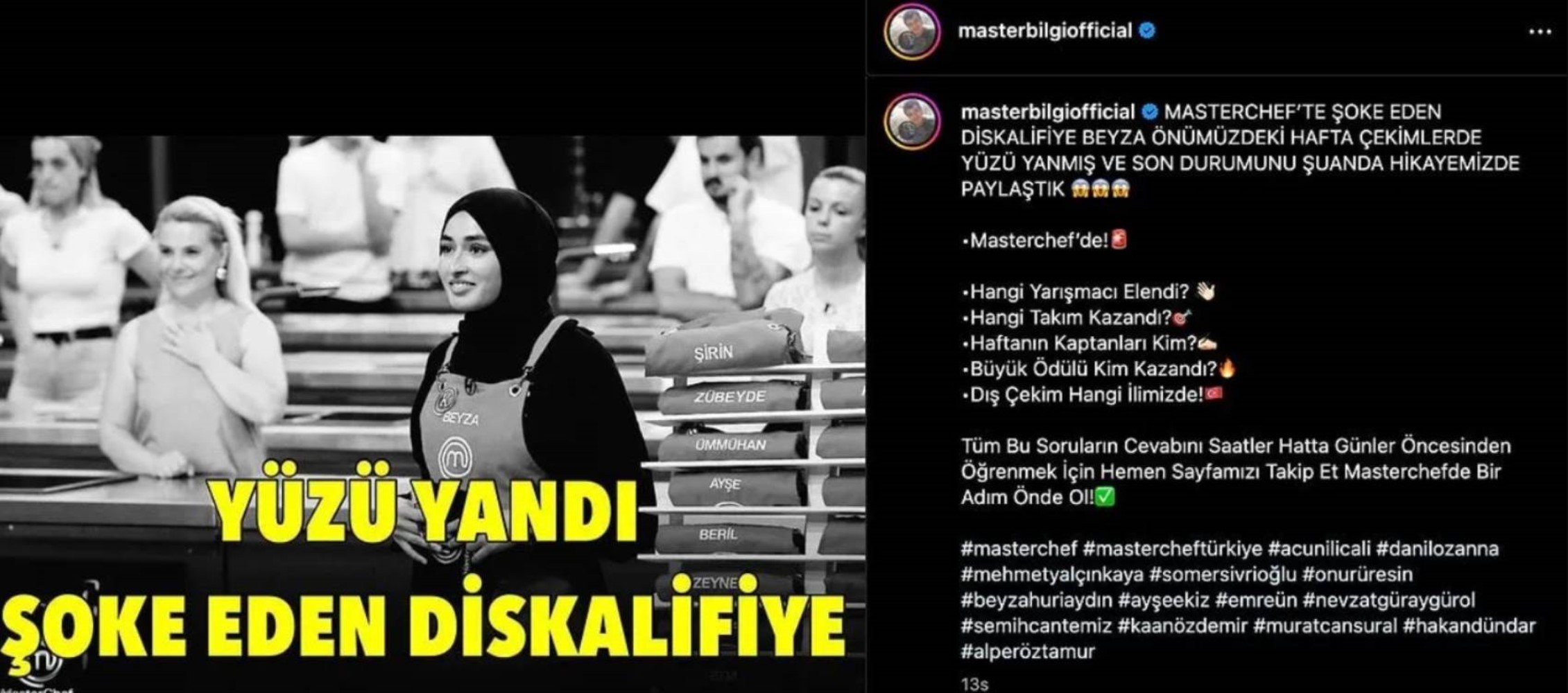 MasterChef Beyza’nın kaza geçirdiği iddia edildi!