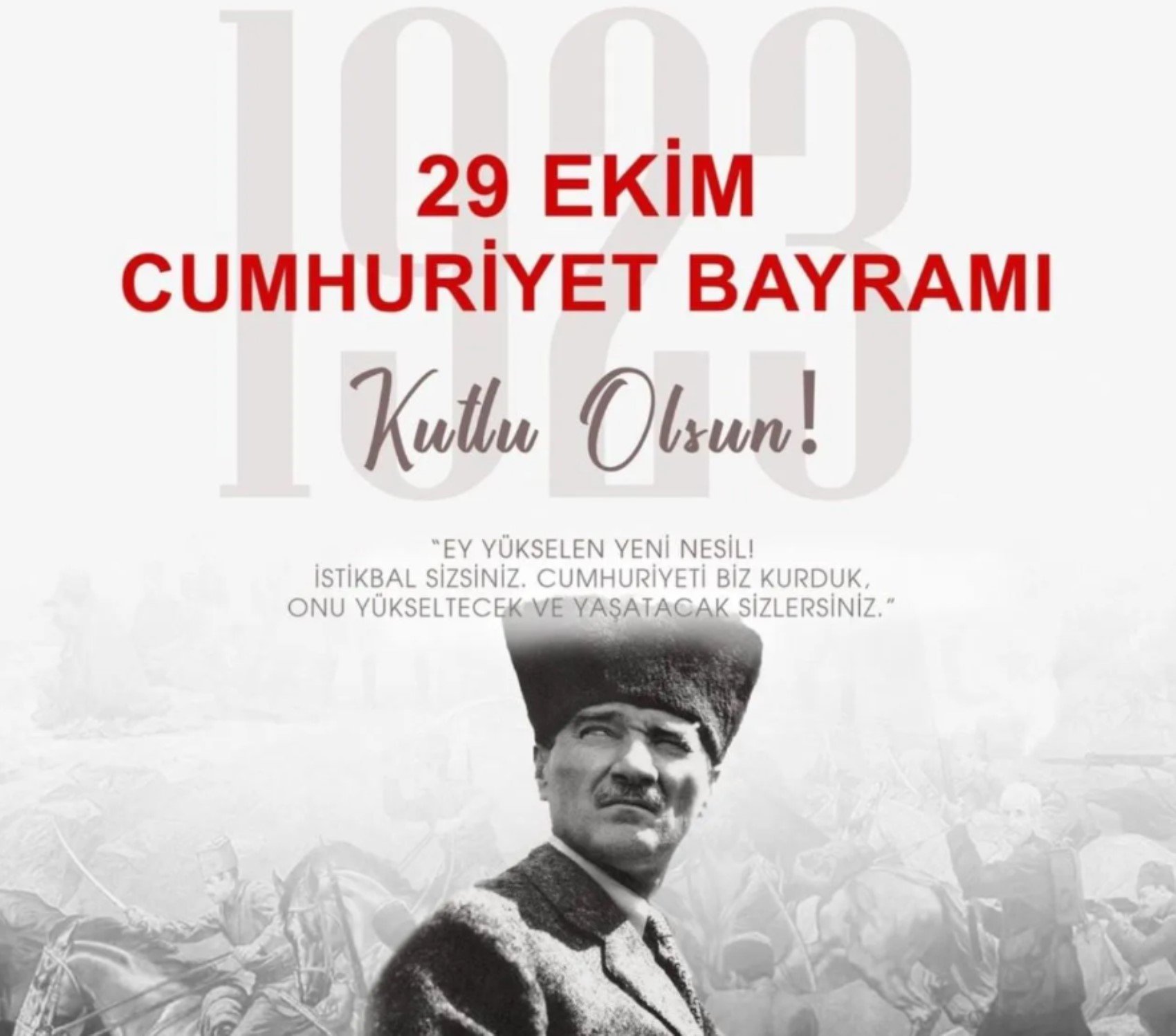 Cumhuriyet Bayramı coşkusu: Resimli mesajlarla kutlama!