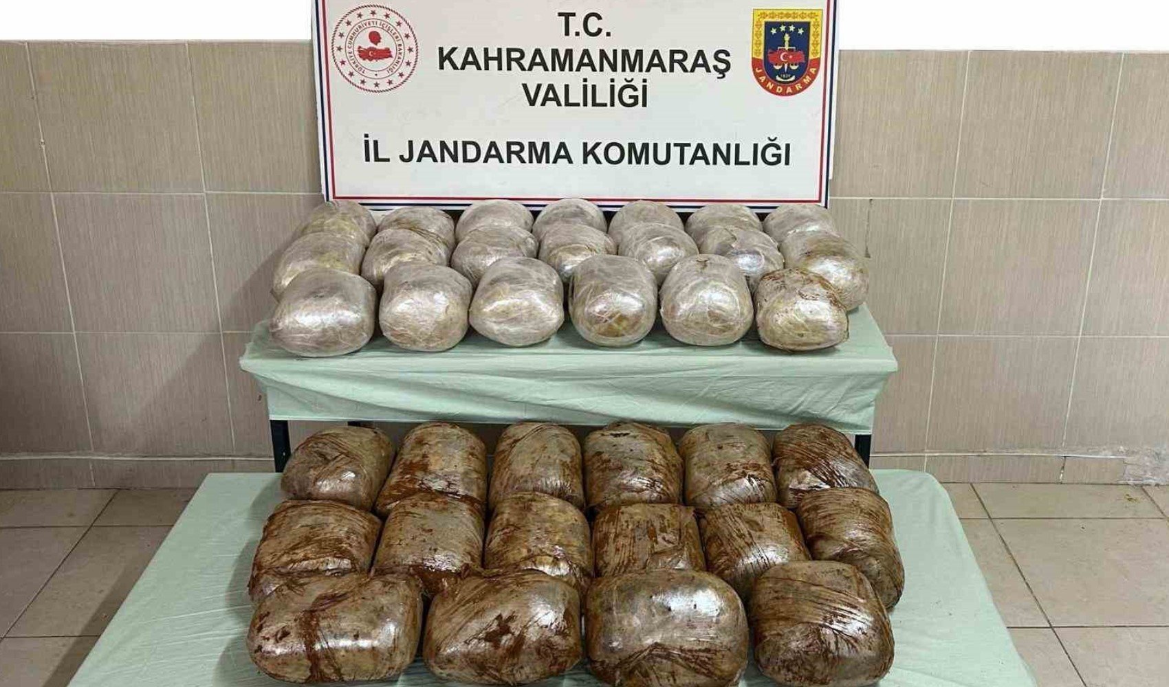 Kahramanmaraş’ta 48 kilo uyuşturucu ele geçirildi