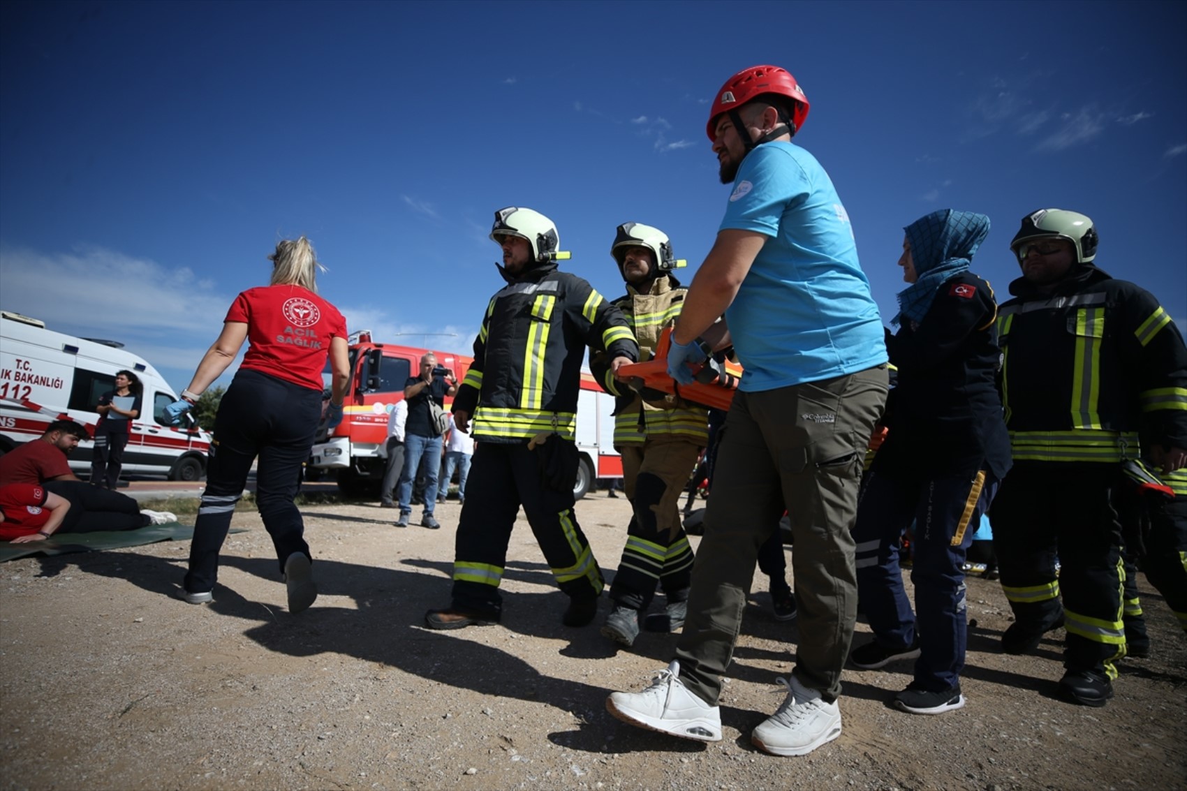 Esercitazione di incidente aereo all'aeroporto di Çanakkale: simulato uno scenario di emergenza