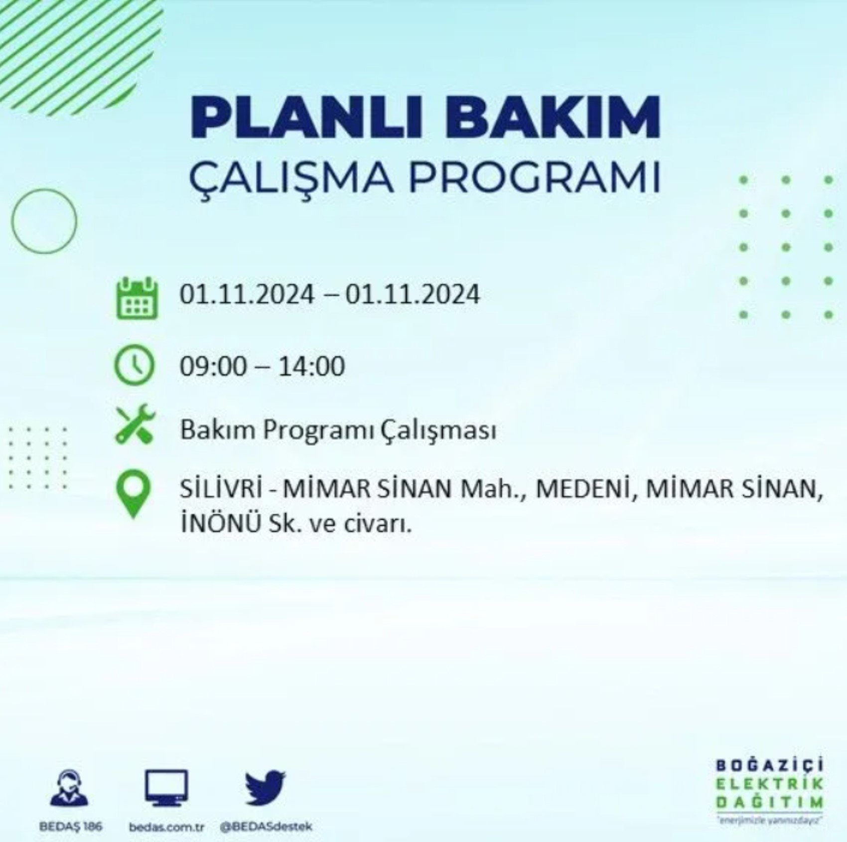 İstanbul'da elektrik kesintisi: 1 Kasım'da hangi mahalleler etkilenecek?