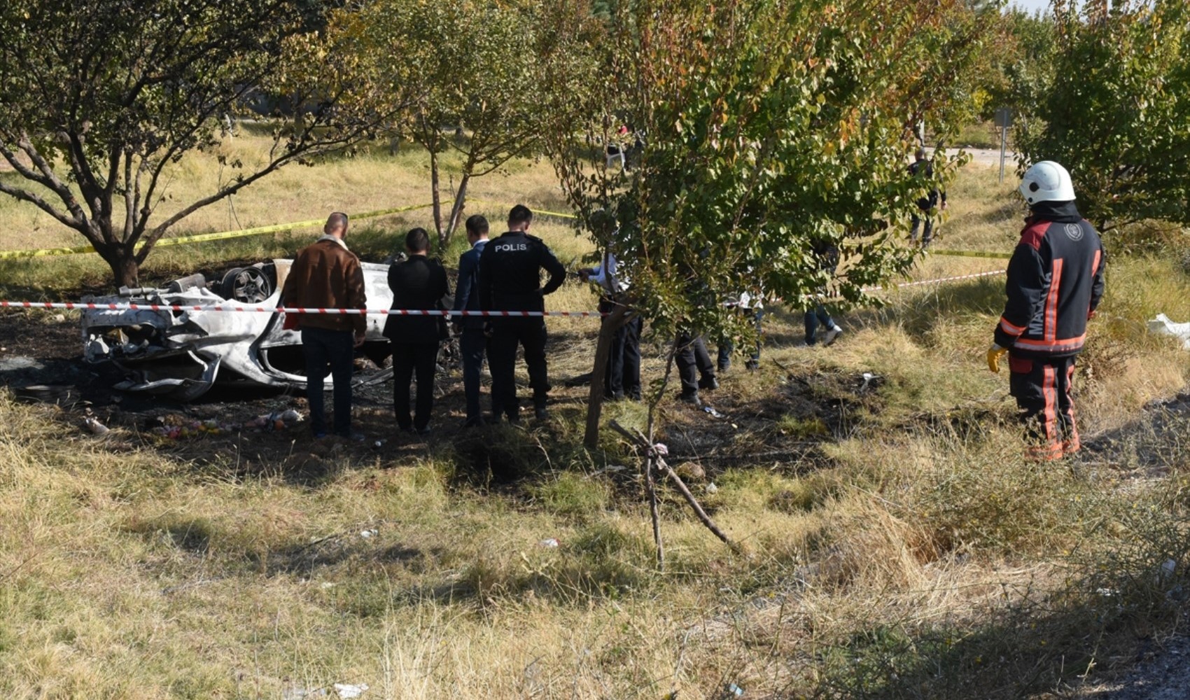 Malatya'da devrilen otomobil alev aldı! 2 kişi hayatını kaybetti