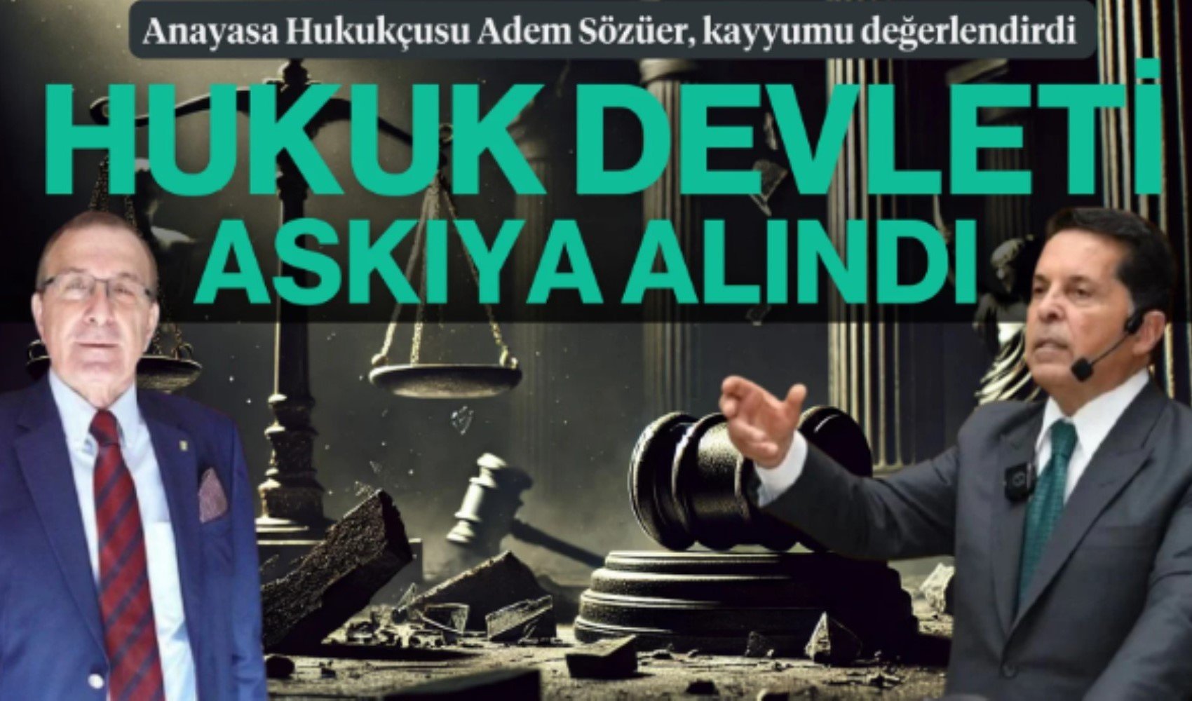 Esenyurt Belediyesi'ne kayyum atanmasını hukukçu Adem Sözüer 12punto ekranlarında  değerlendirdi: İmamoğlu da tehlikede