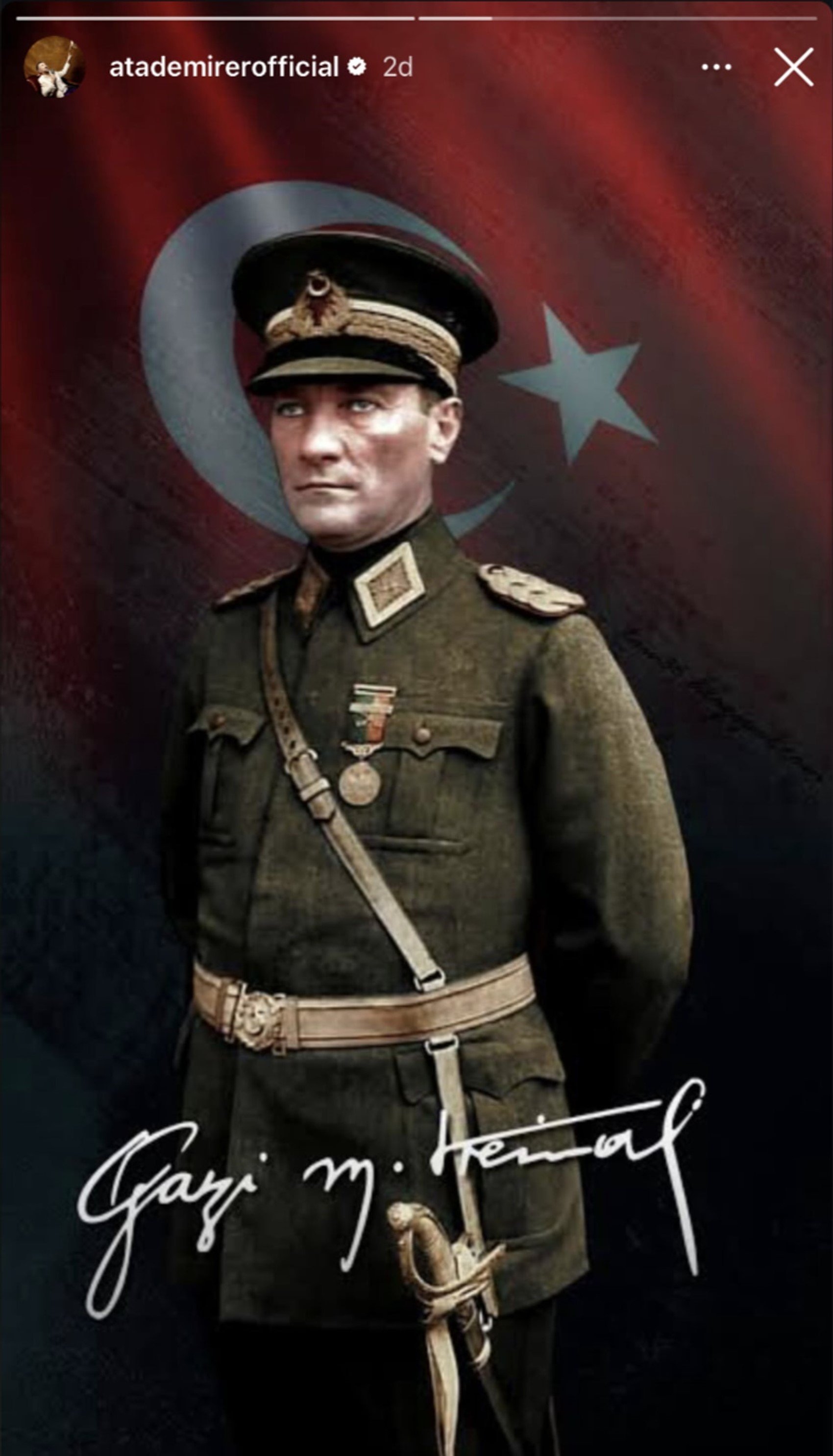 Mustafa Kemal Atatürk'ü böyle andılar... Ünlülerin 10 Kasım paylaşımları