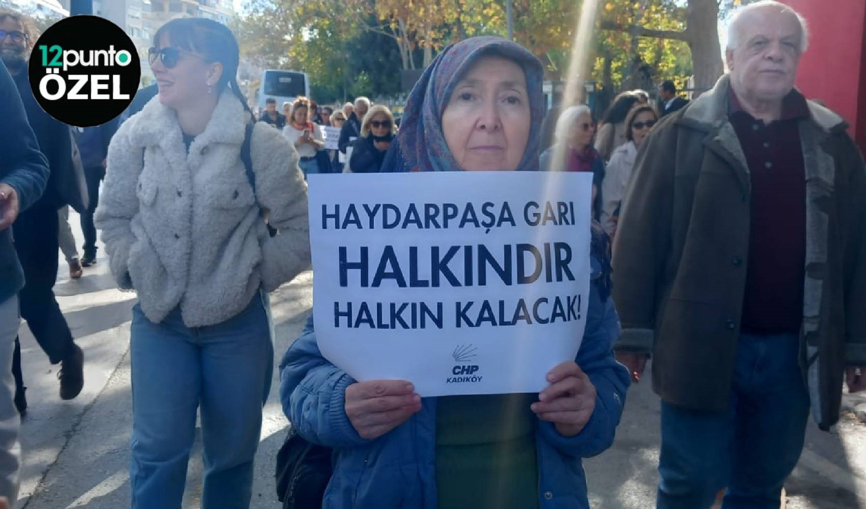 Haydarpaşa ve Sirkeci Garları için Kadıköy'de eylem