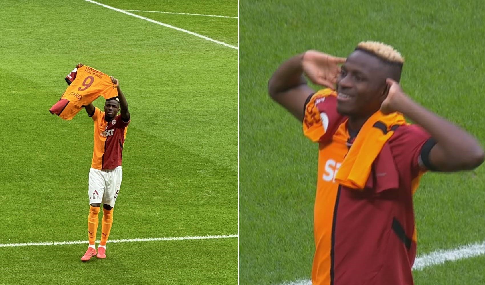 Galatasaray ve Osimhen'den Icardi'ye 'Aşkın Olayım' jesti: Golünü attı, formayı gösterdi gol sevincini yaptı!