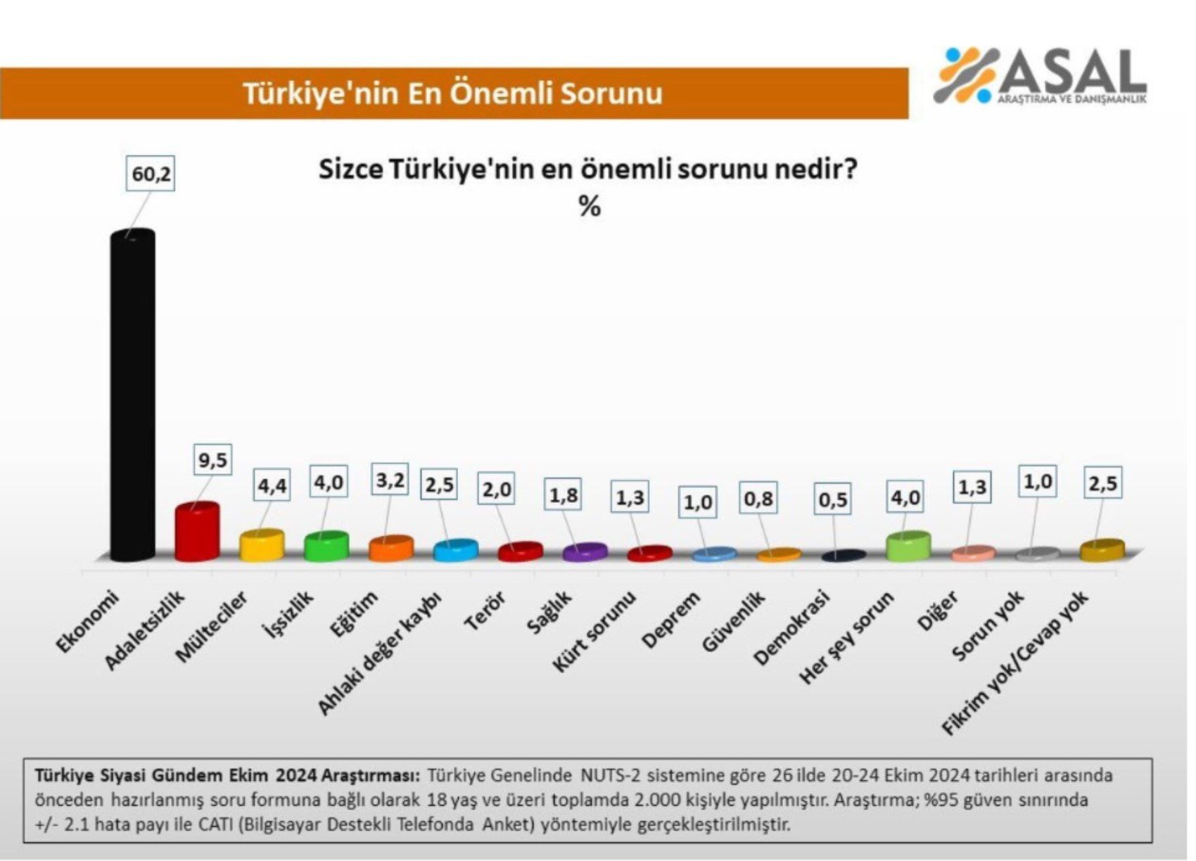 Türkiye'nin en önemli sorunu ne? Anket şirketi açıkladı