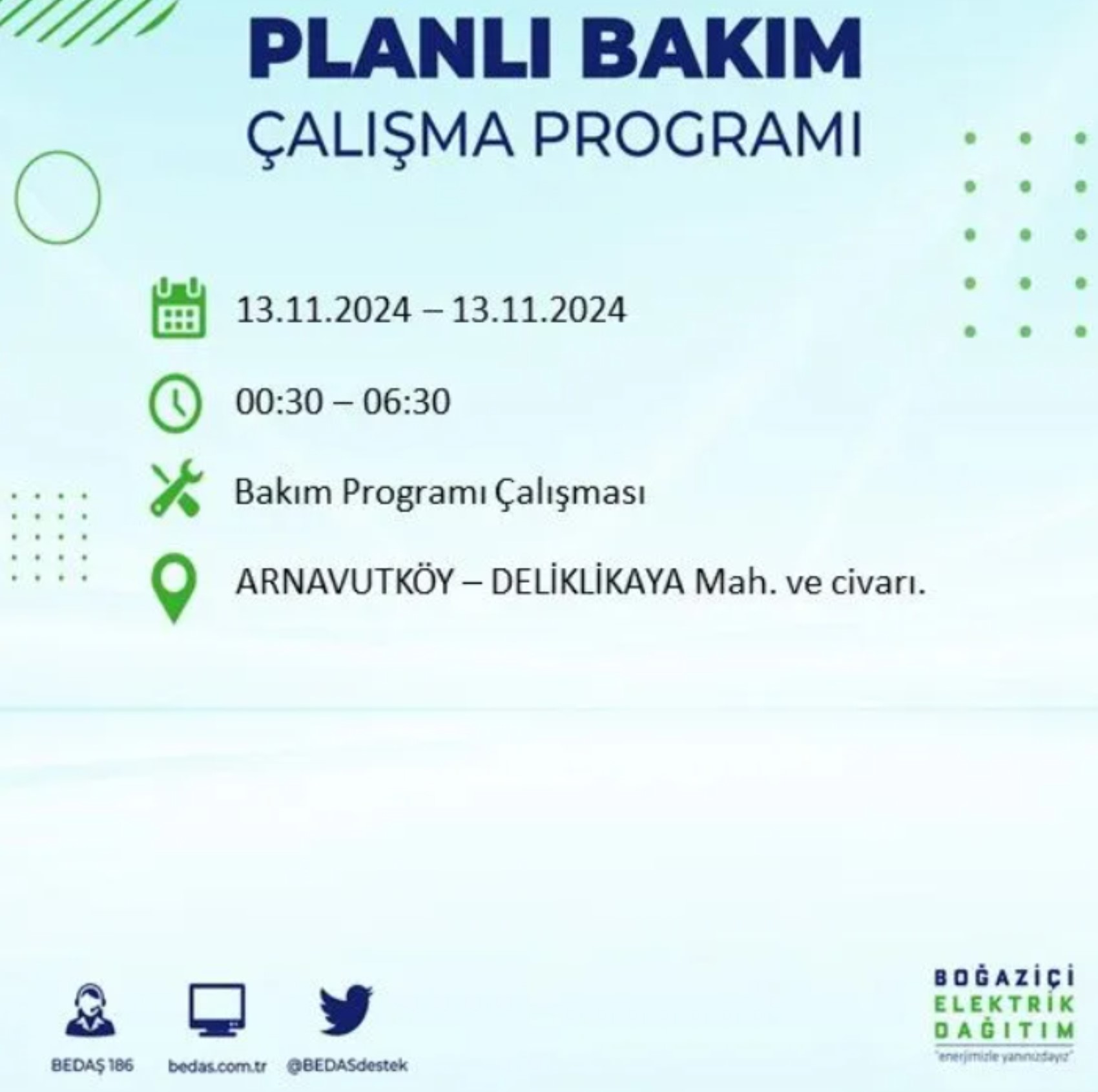 BEDAŞ açıkladı... İstanbul'da elektrik kesintisi: 13 Kasım'da hangi mahalleler etkilenecek?