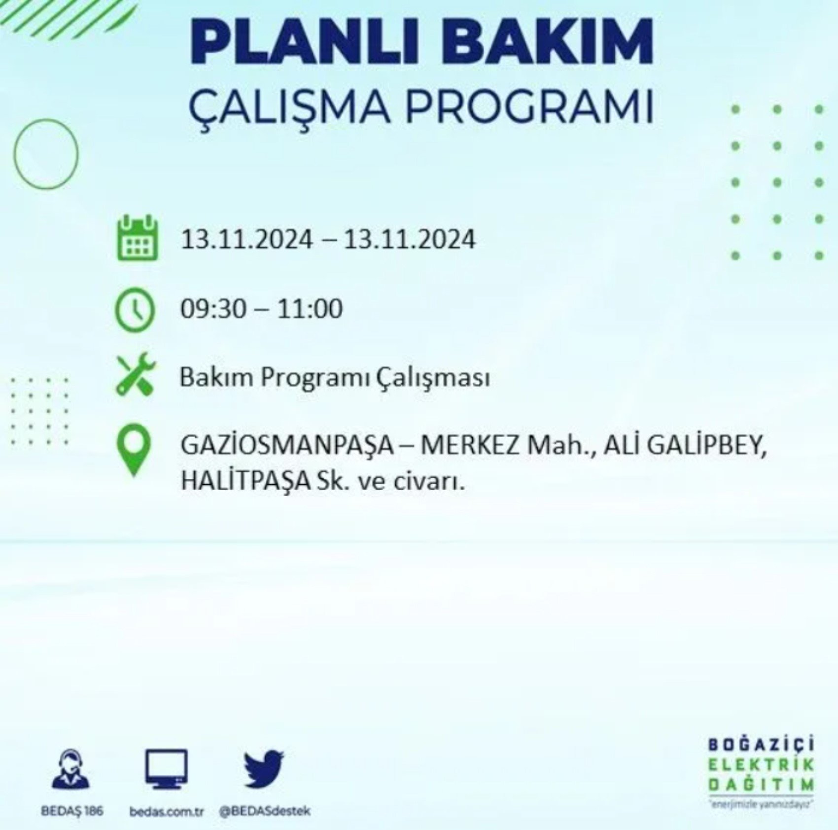 BEDAŞ açıkladı... İstanbul'da elektrik kesintisi: 13 Kasım'da hangi mahalleler etkilenecek?