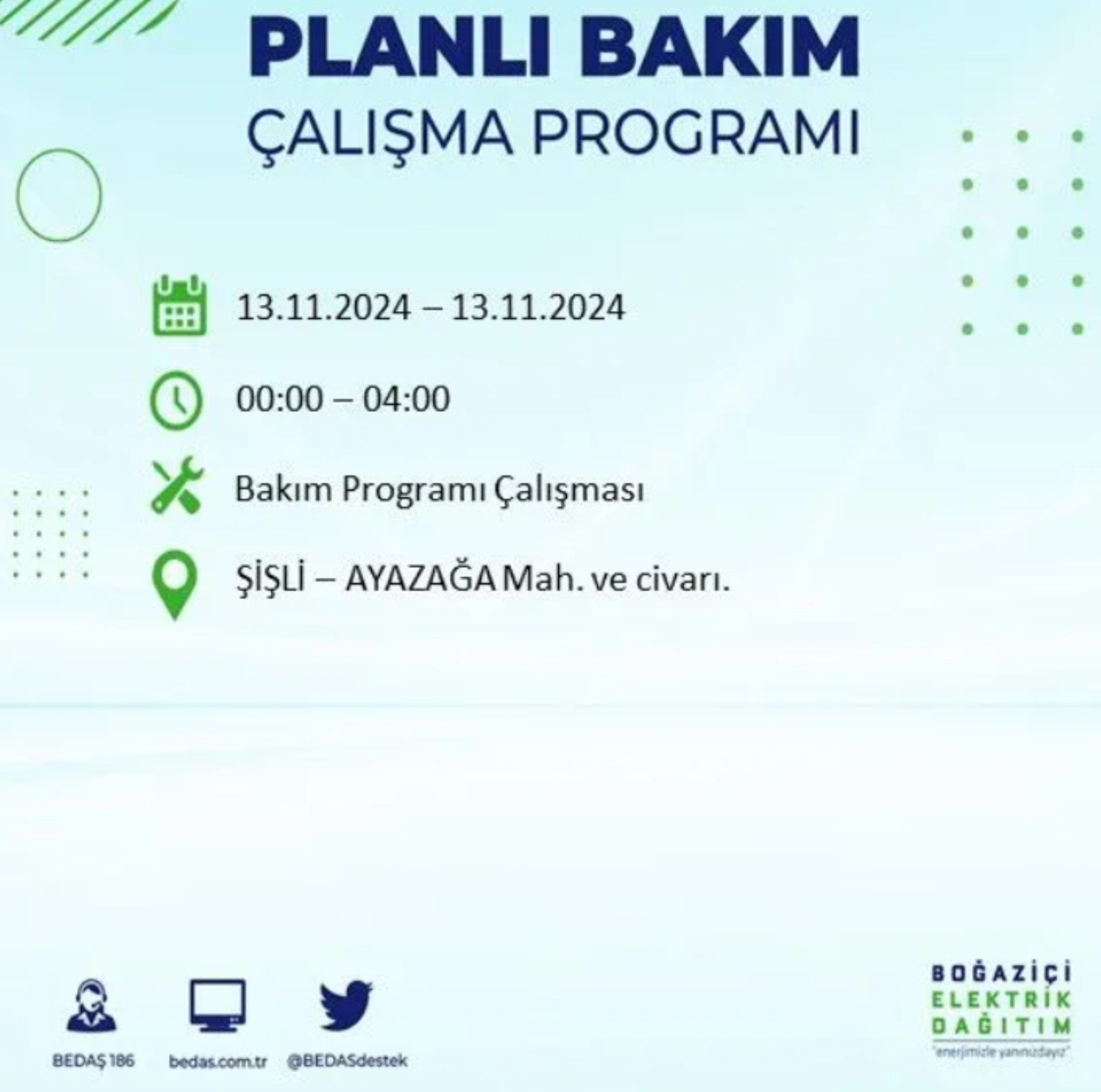 BEDAŞ açıkladı... İstanbul'da elektrik kesintisi: 13 Kasım'da hangi mahalleler etkilenecek?