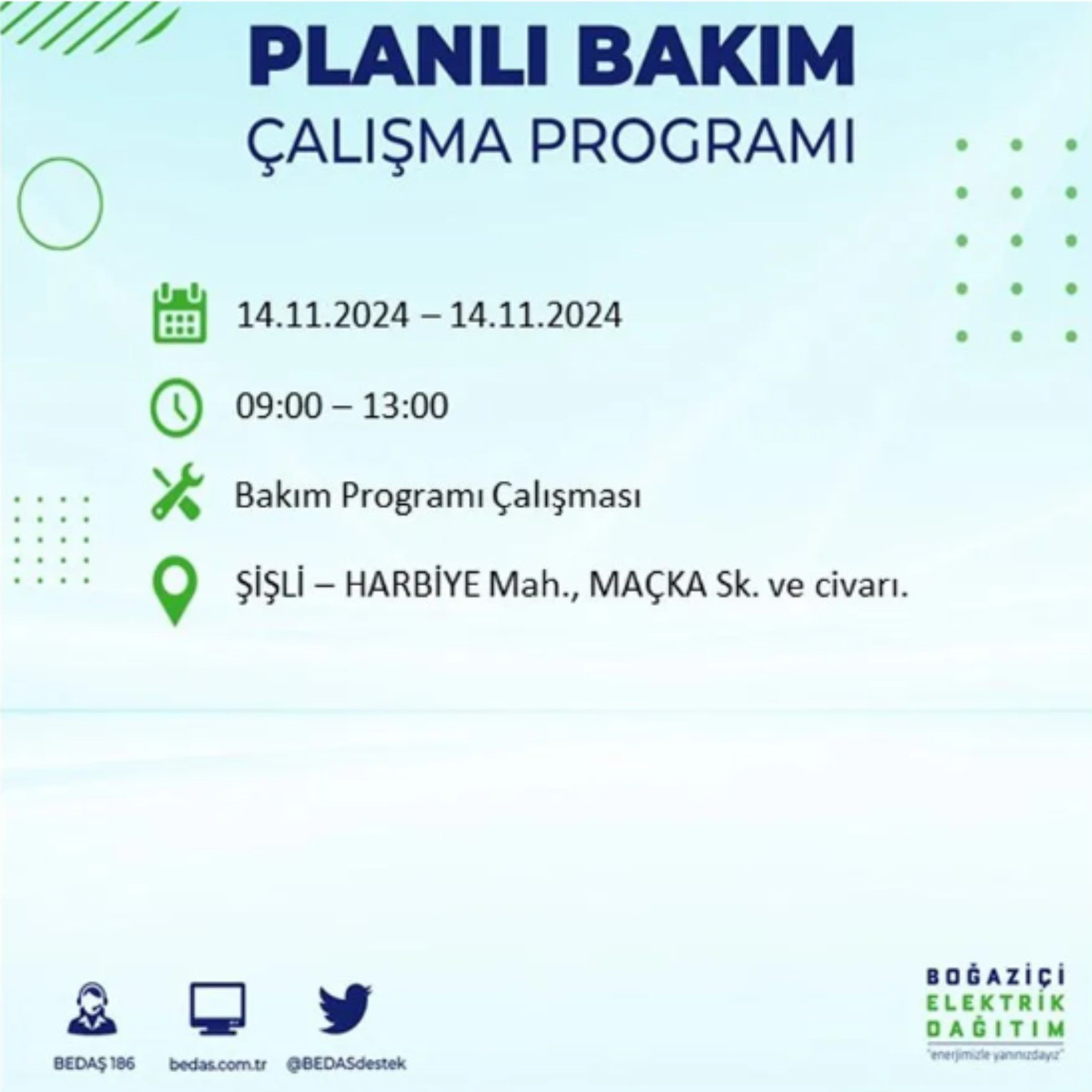 BEDAŞ açıkladı... İstanbul'da elektrik kesintisi: 14 Kasım'da hangi mahalleler etkilenecek?