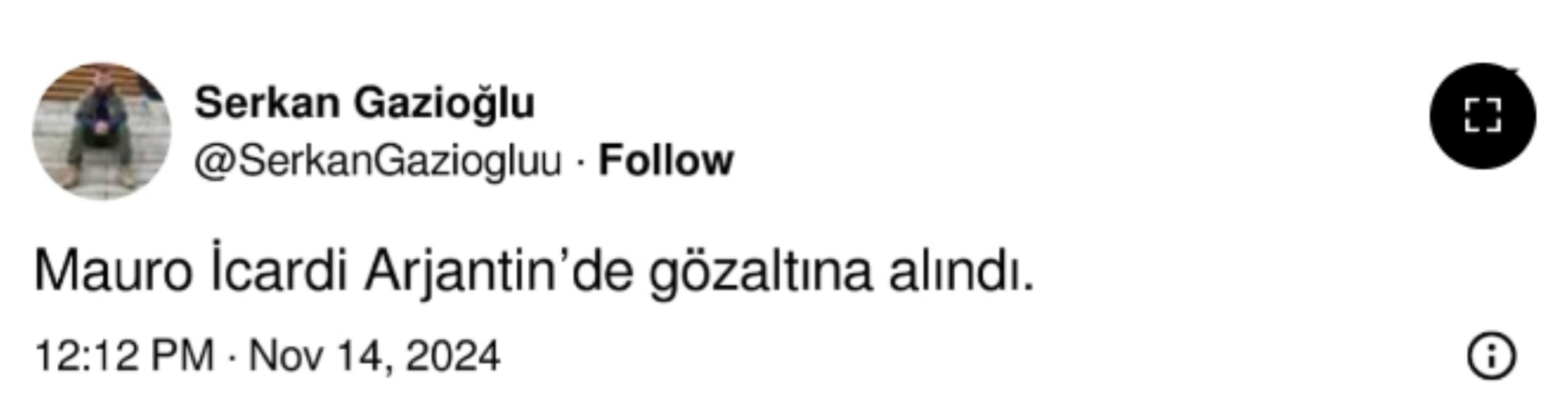 Galatasaray'dan Mauro Icardi için 'gözaltı' açıklaması: Wanda Nara'nın şikayet ettiği öne sürülmüştü