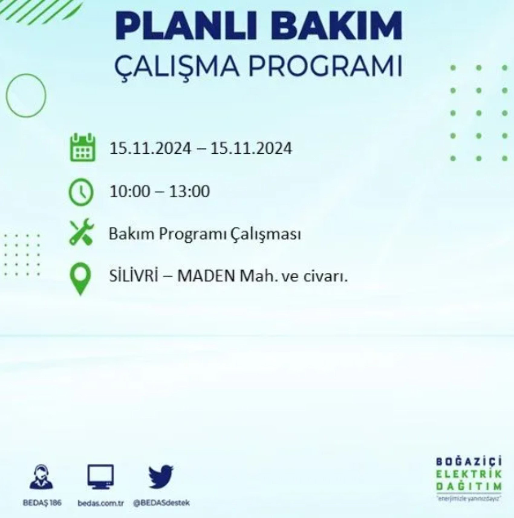 BEDAŞ açıkladı... İstanbul'da elektrik kesintisi: 15 Kasım'da hangi mahalleler etkilenecek?