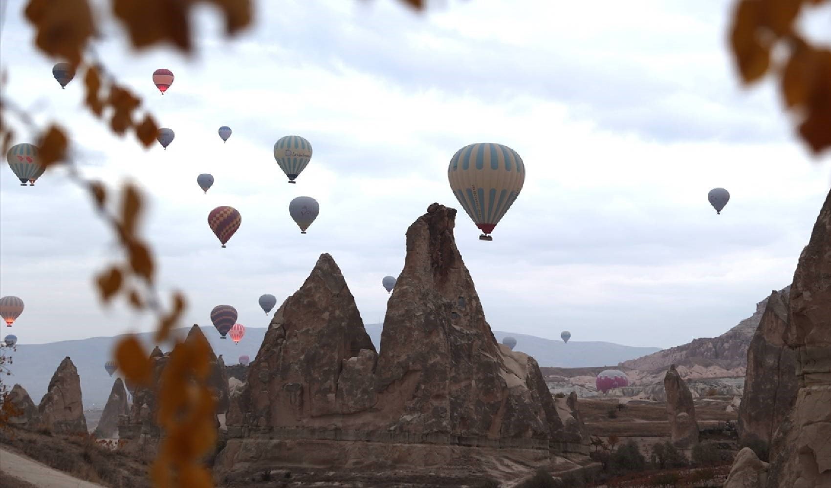 Kapadokya sonbaharın renklerine büründü