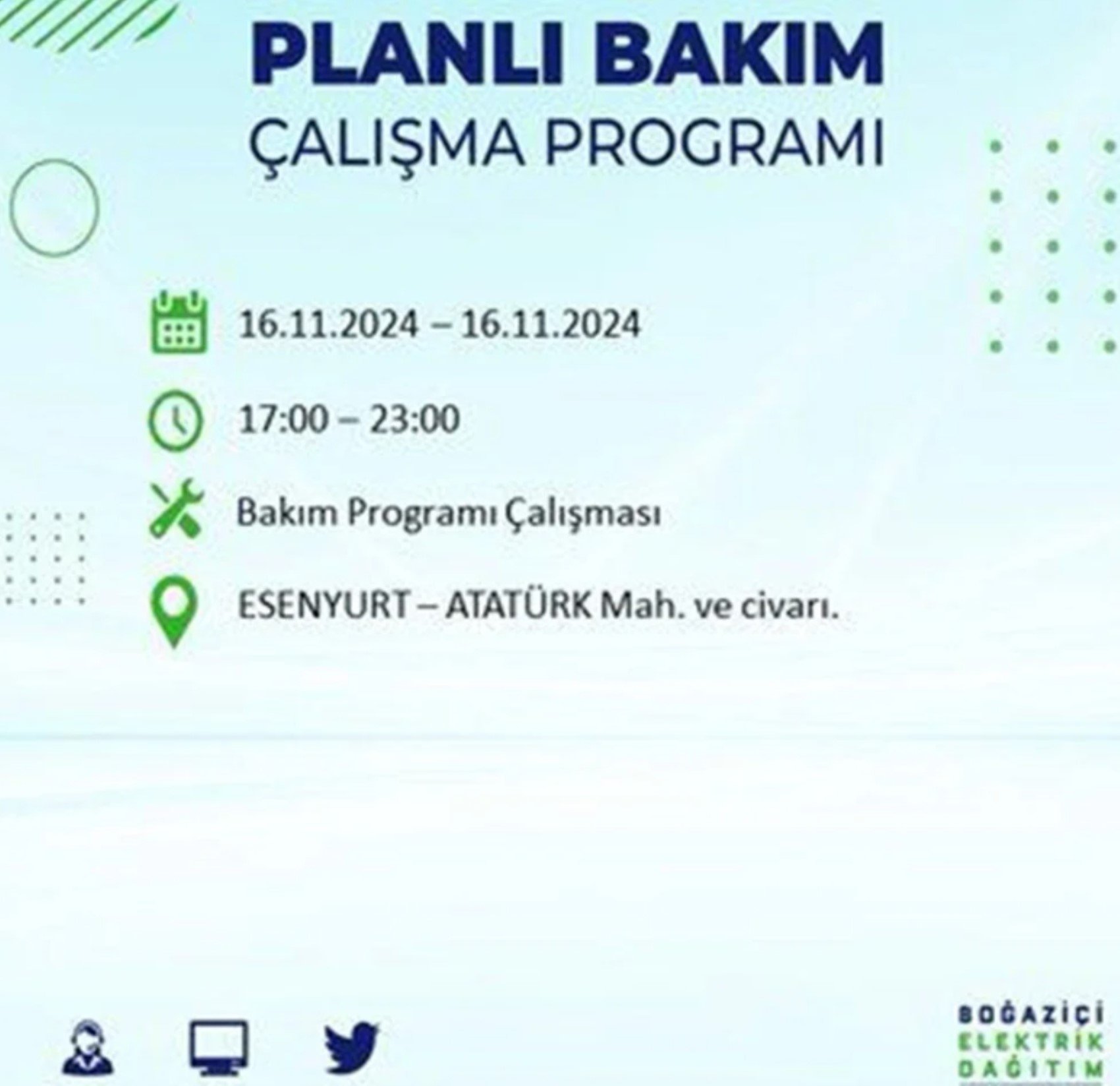 BEDAŞ açıkladı... İstanbul'da elektrik kesintisi: 16 Kasım'da hangi mahalleler etkilenecek?