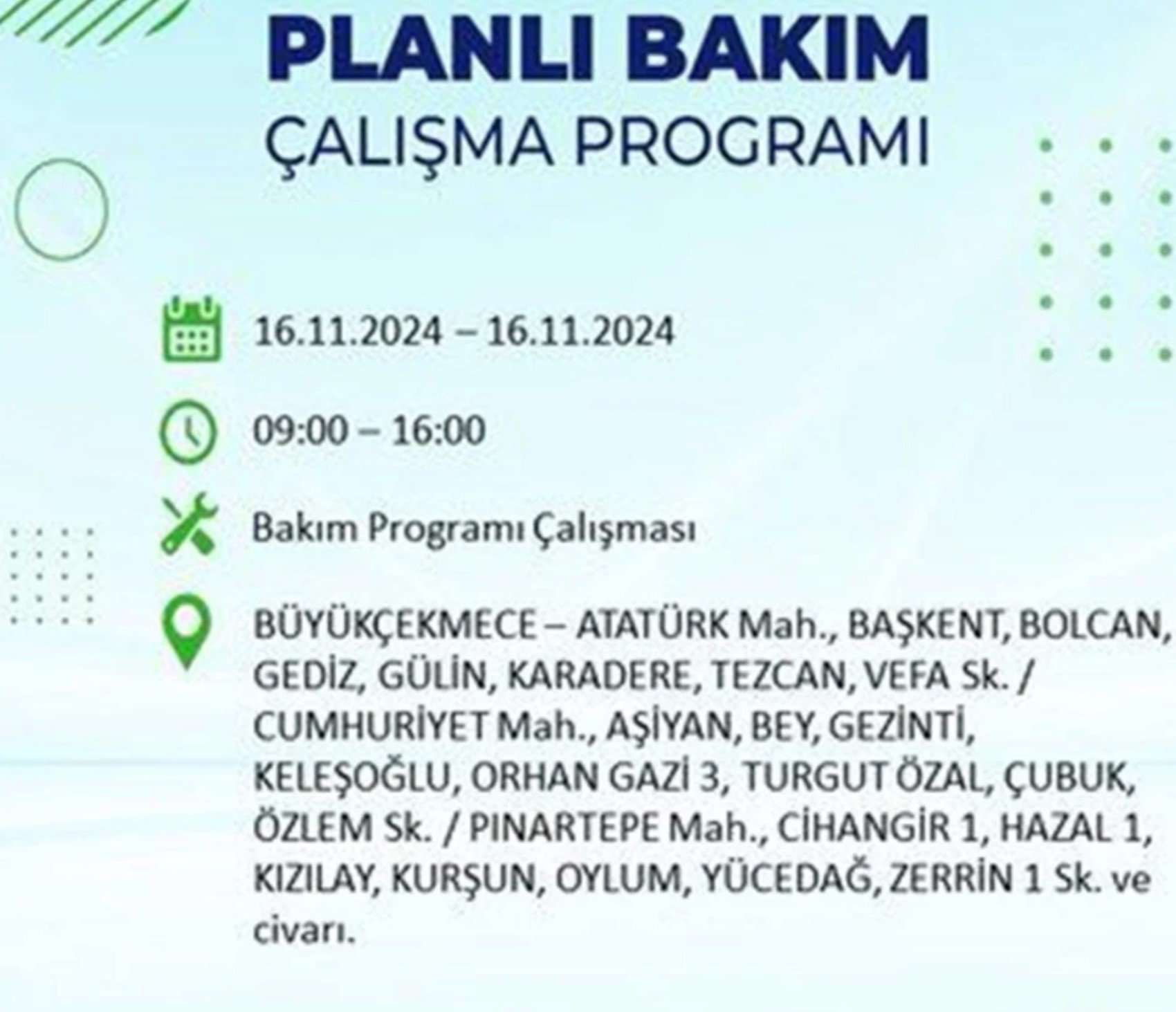 BEDAŞ açıkladı... İstanbul'da elektrik kesintisi: 16 Kasım'da hangi mahalleler etkilenecek?