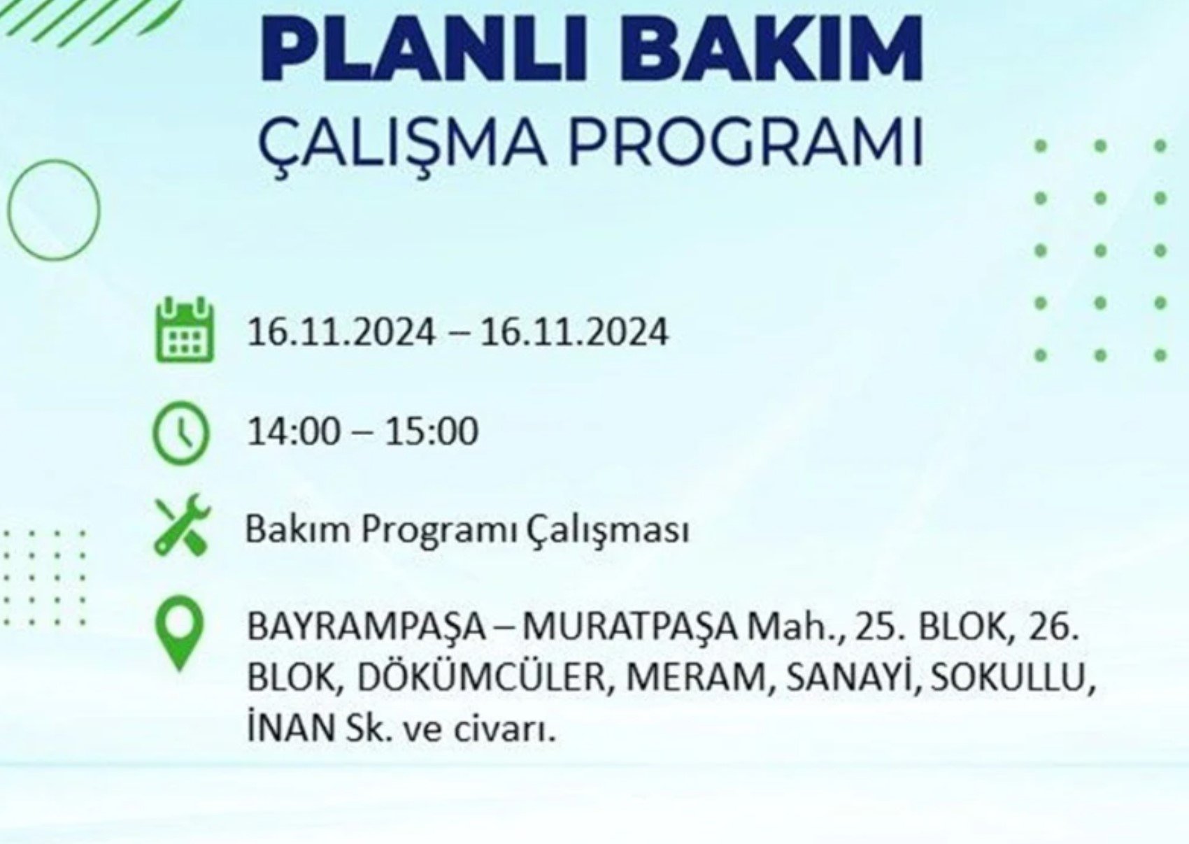 BEDAŞ açıkladı... İstanbul'da elektrik kesintisi: 16 Kasım'da hangi mahalleler etkilenecek?