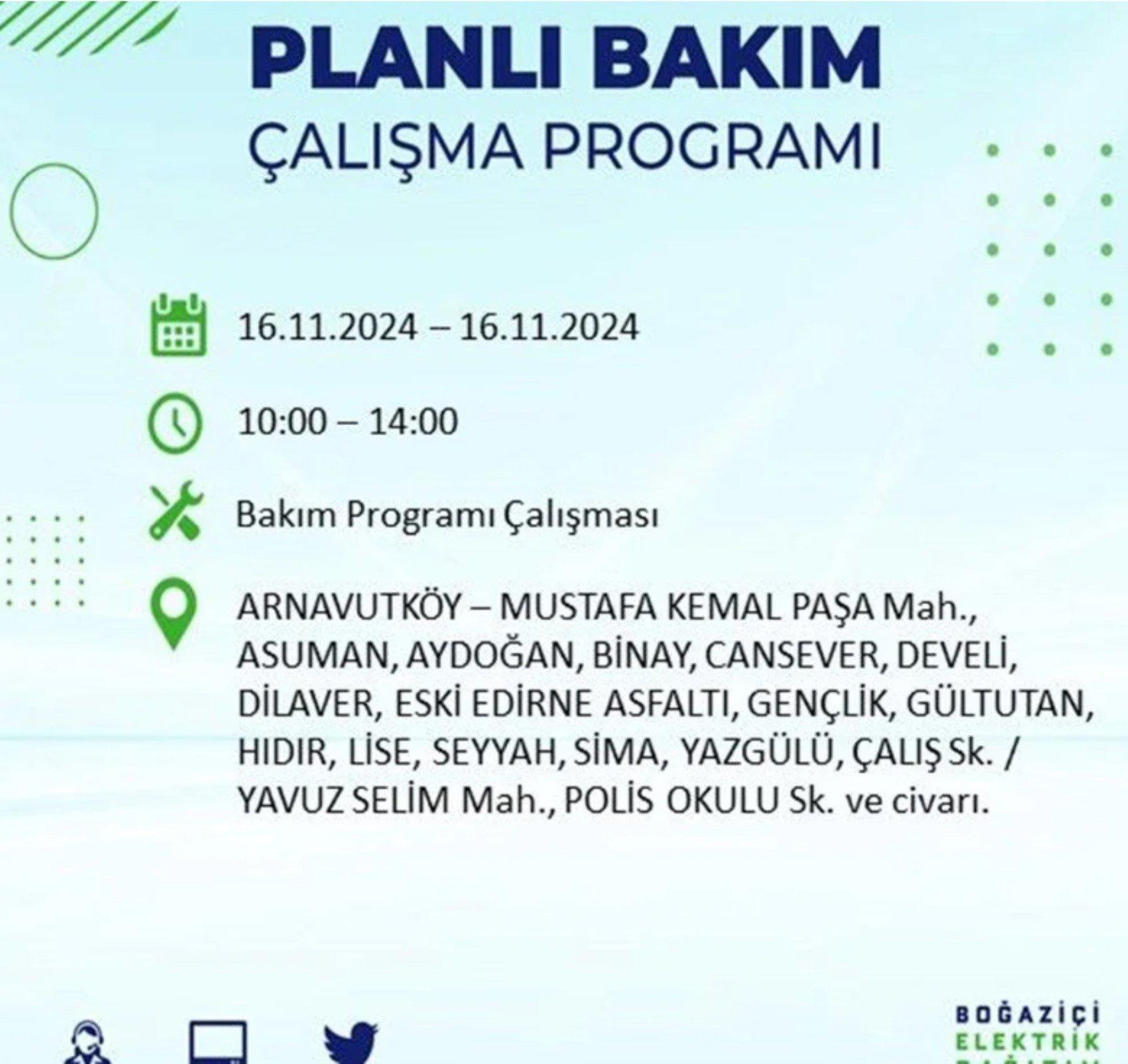 BEDAŞ açıkladı... İstanbul'da elektrik kesintisi: 16 Kasım'da hangi mahalleler etkilenecek?