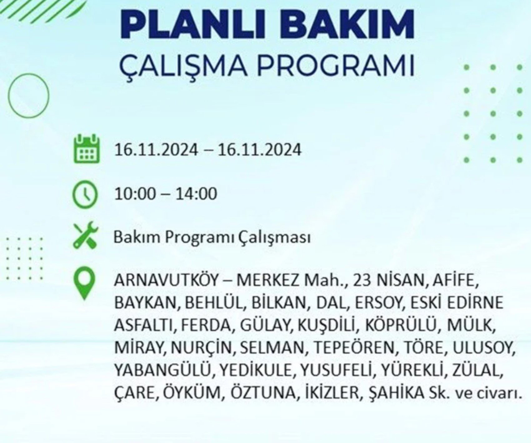 BEDAŞ açıkladı... İstanbul'da elektrik kesintisi: 16 Kasım'da hangi mahalleler etkilenecek?