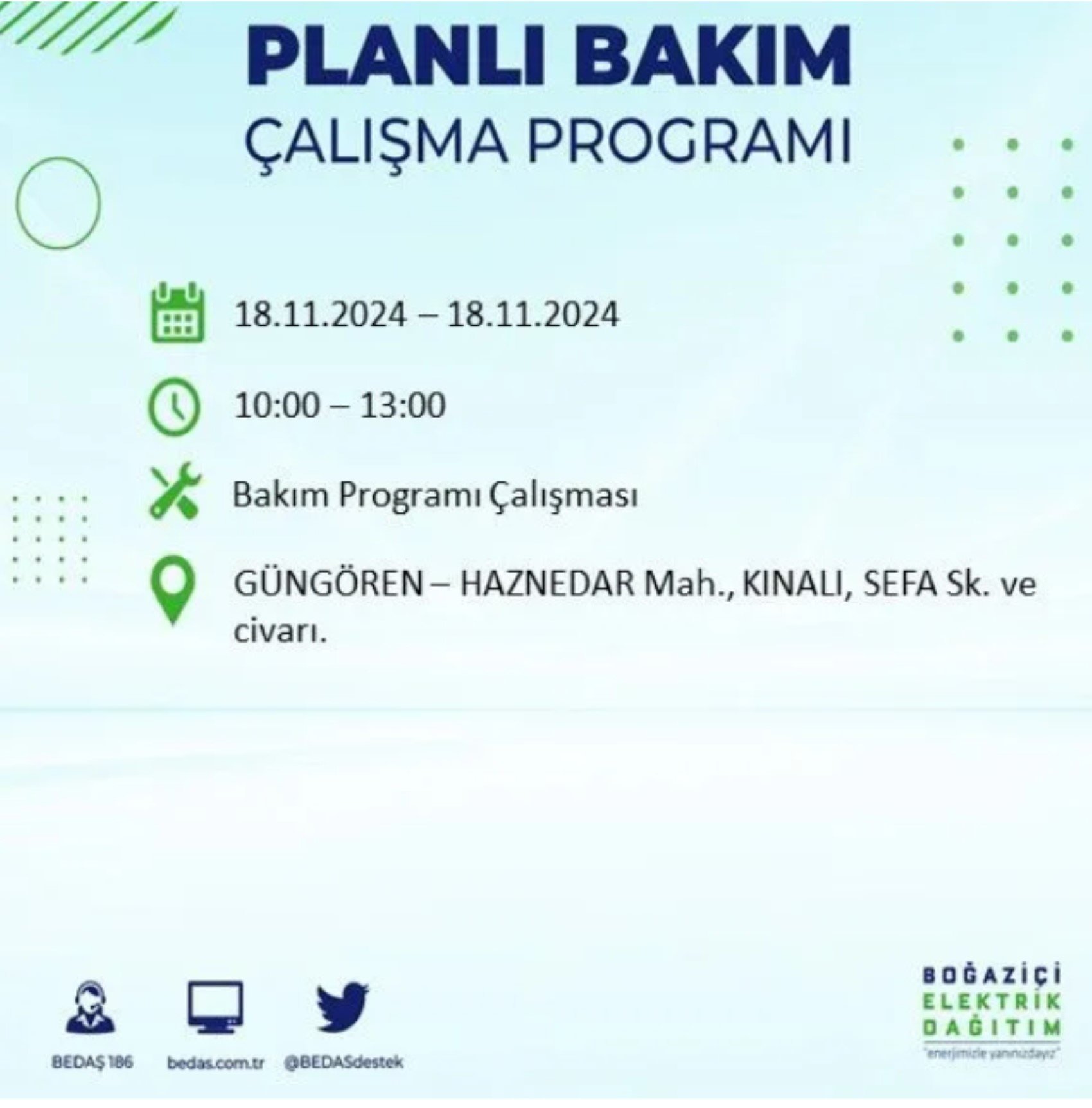 BEDAŞ açıkladı... İstanbul'da elektrik kesintisi: 18 Kasım'da hangi mahalleler etkilenecek?