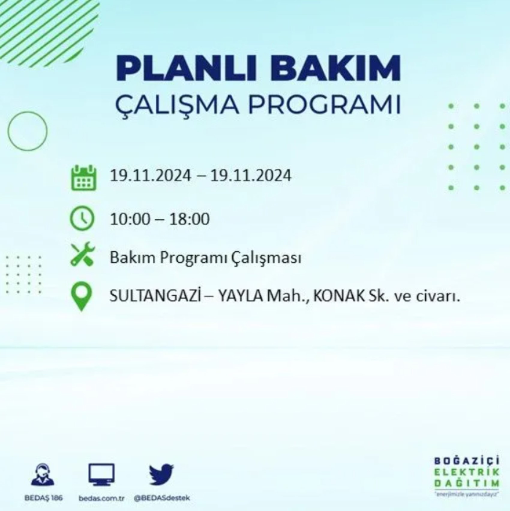 BEDAŞ açıkladı... İstanbul'da elektrik kesintisi: 19 Kasım'da hangi mahalleler etkilenecek?