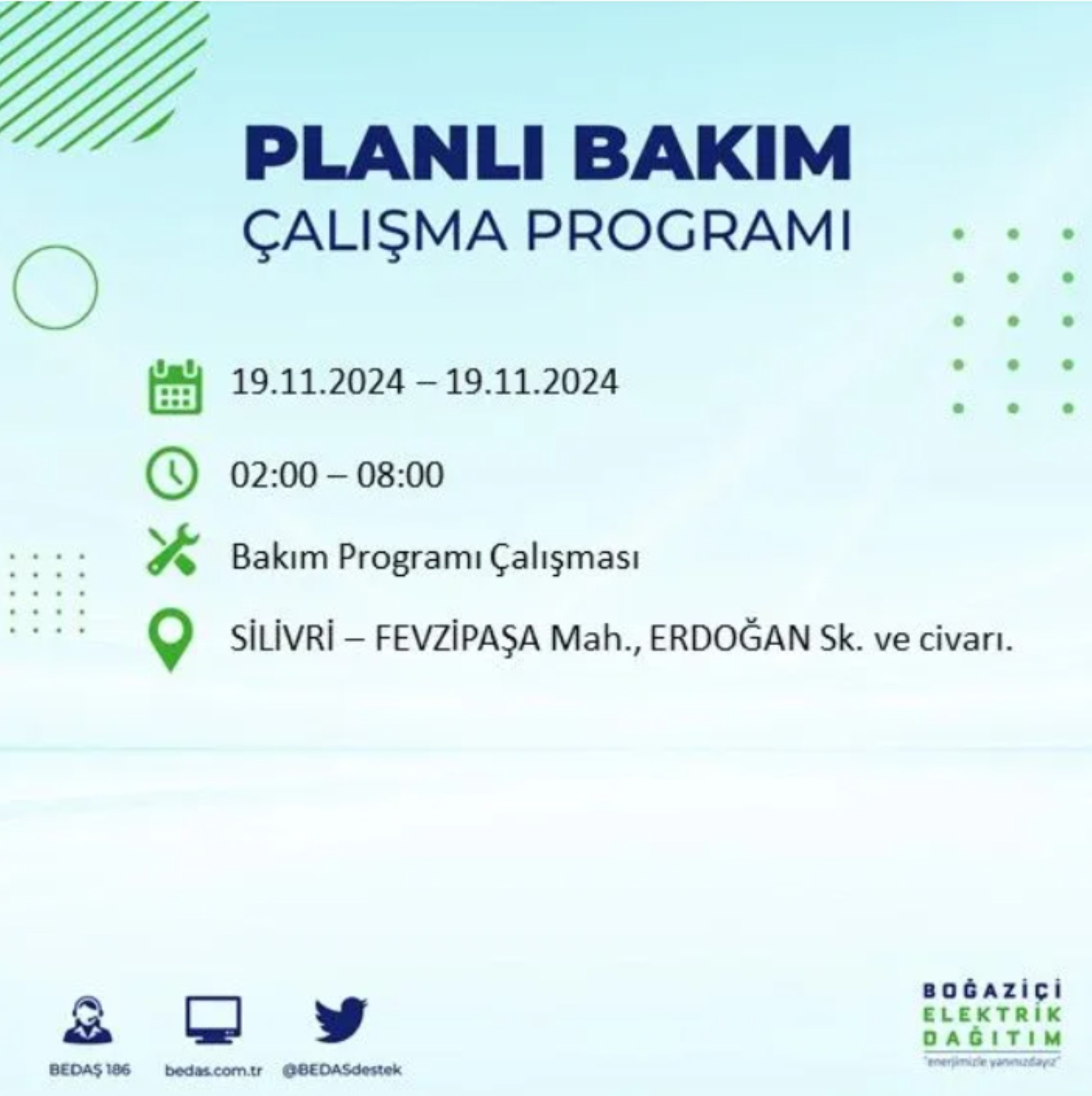 BEDAŞ açıkladı... İstanbul'da elektrik kesintisi: 19 Kasım'da hangi mahalleler etkilenecek?