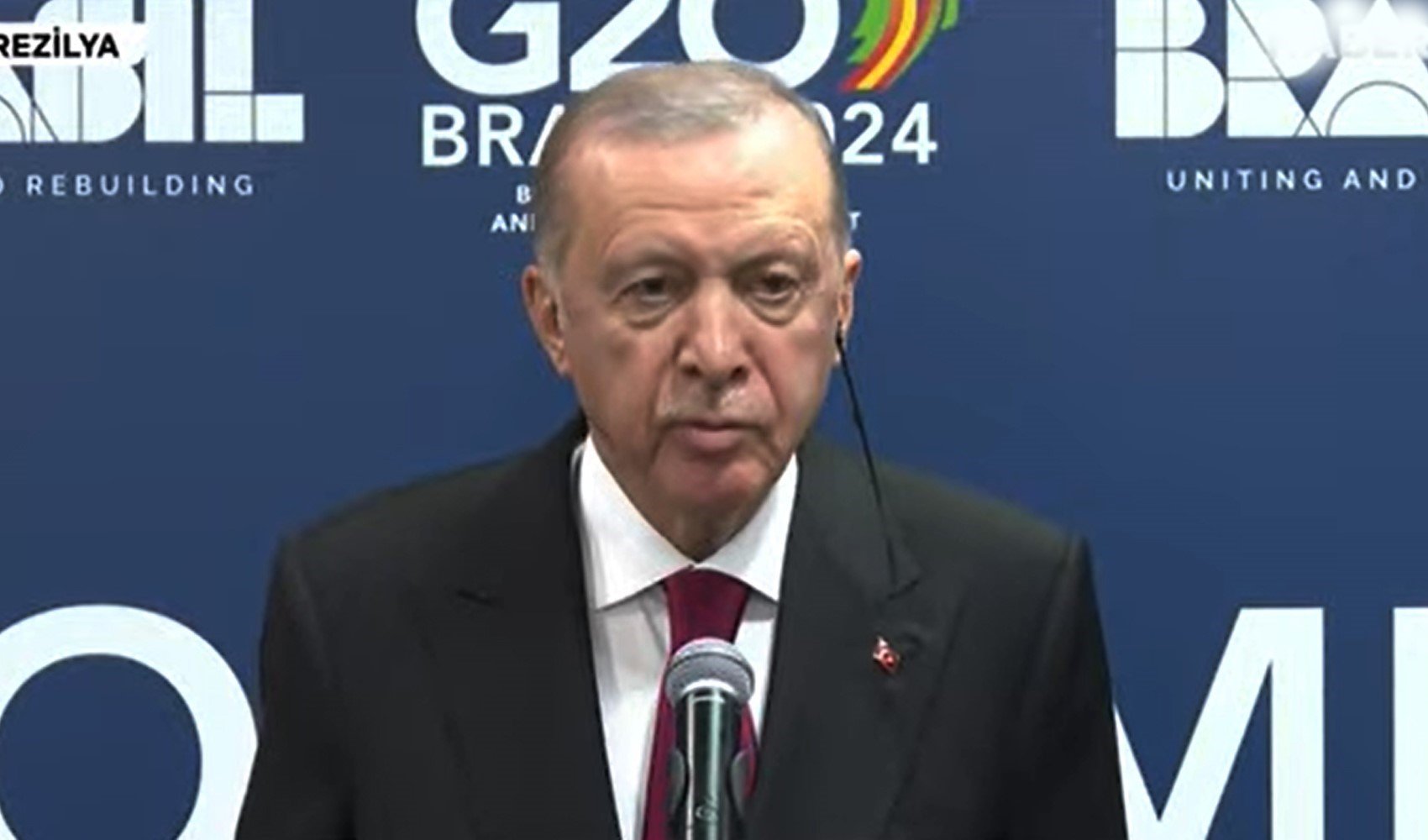 Erdoğan G20 Zirvesi'nde konuştu: 4 milyon kişiye ev sahipliği yapıyoruz: Birleşmiş Milletler'e tepki