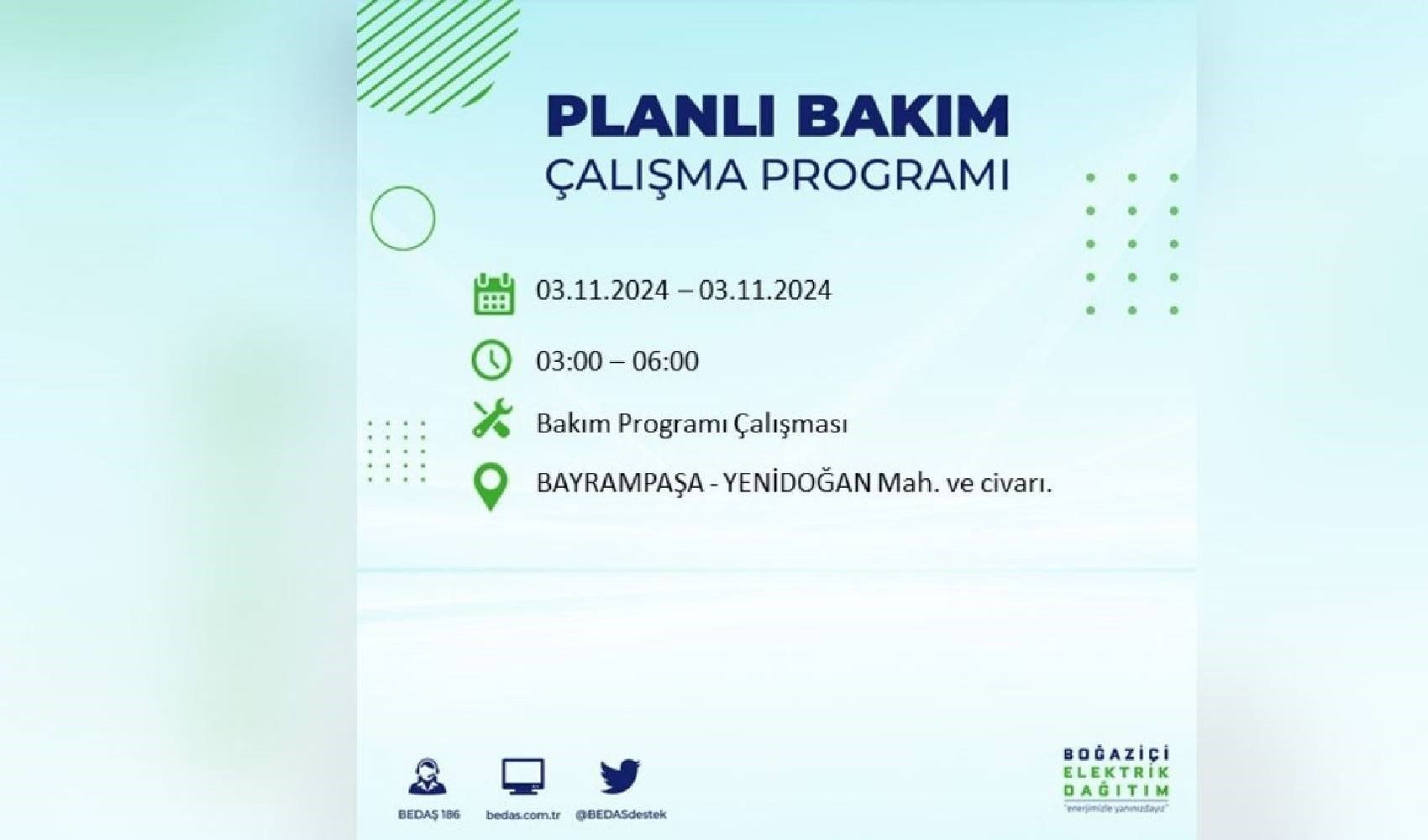 İstanbullular dikkat! Yarın elektrik kesintisi yaşanacak ilçeler belli oldu