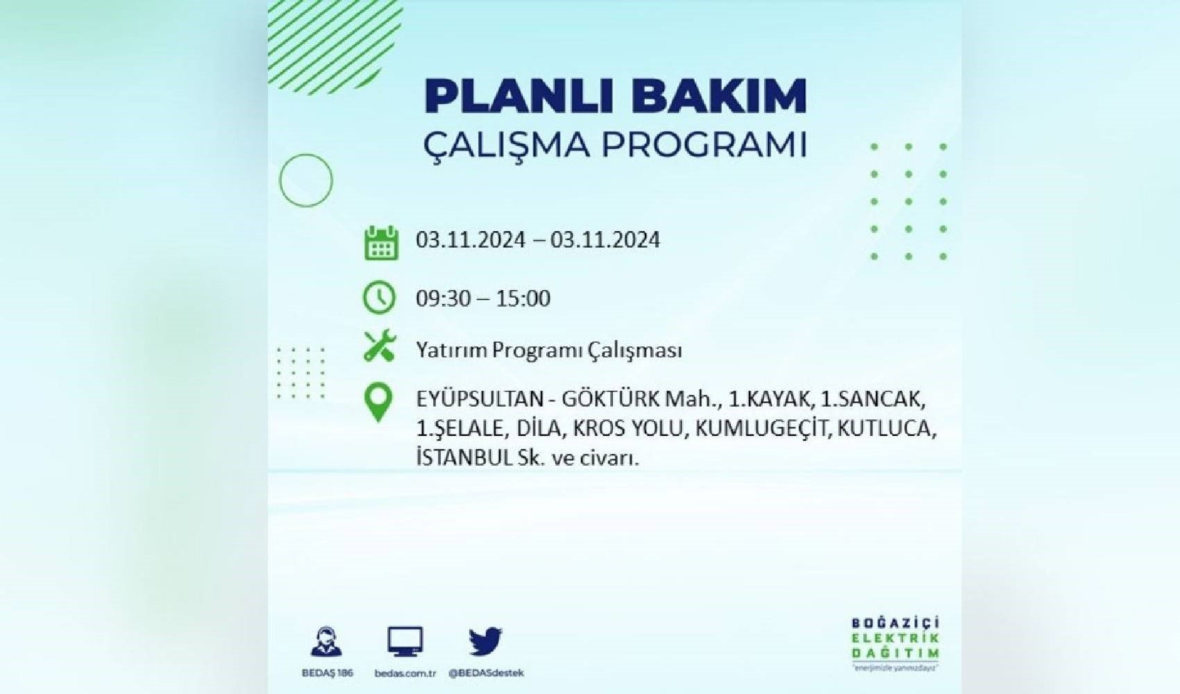 İstanbullular dikkat! Yarın elektrik kesintisi yaşanacak ilçeler belli oldu