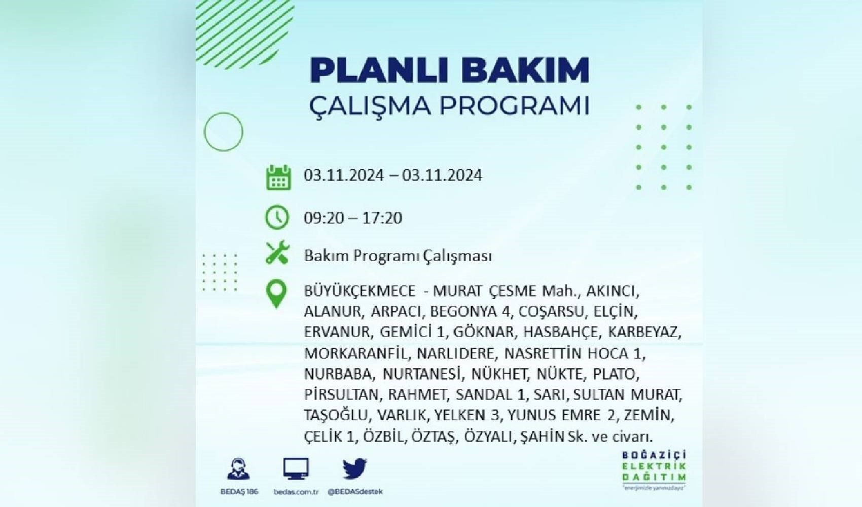 İstanbullular dikkat! Yarın elektrik kesintisi yaşanacak ilçeler belli oldu