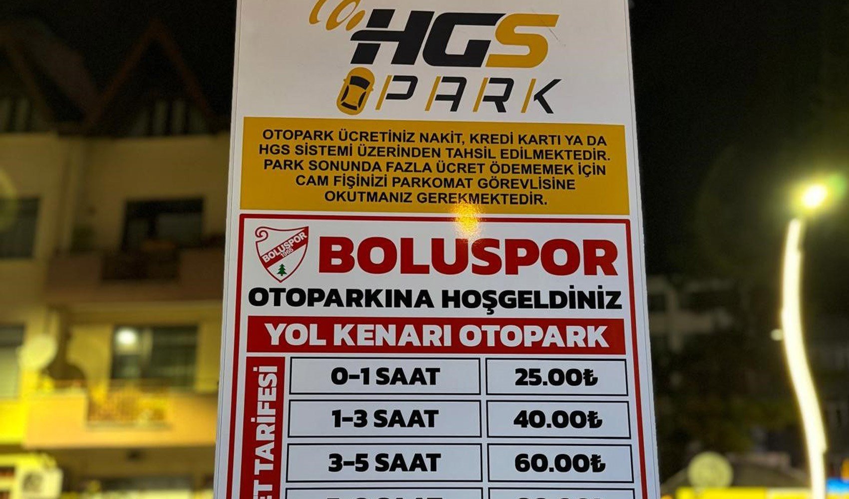 Bolu'da HGS ile otopark parası tartışması