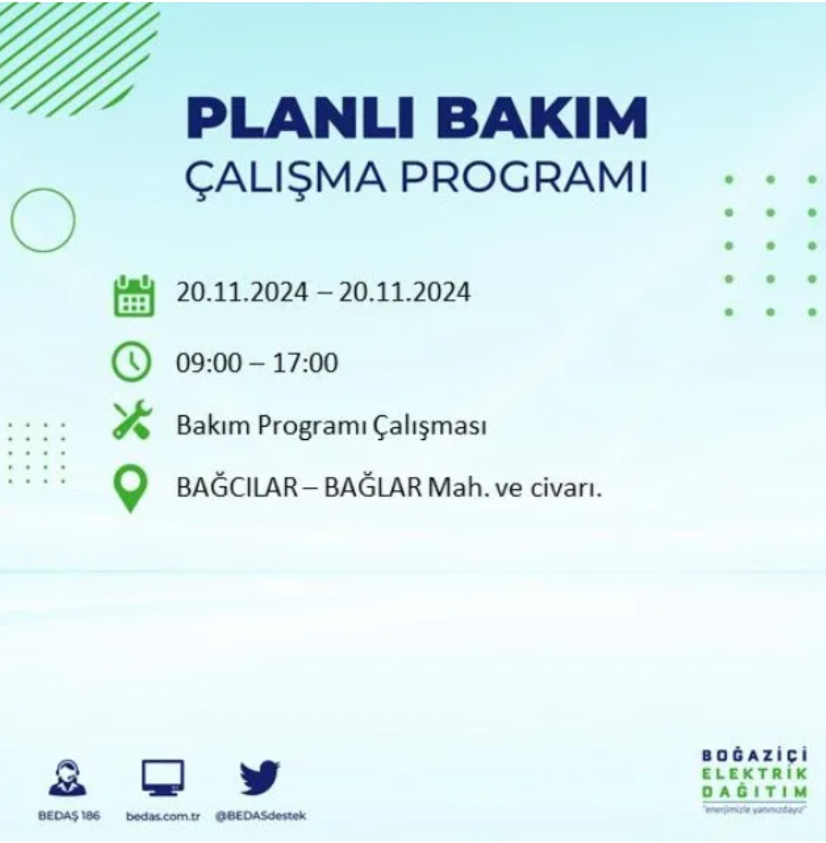 BEDAŞ açıkladı... İstanbul'da elektrik kesintisi: 20 Kasım'da hangi mahalleler etkilenecek?