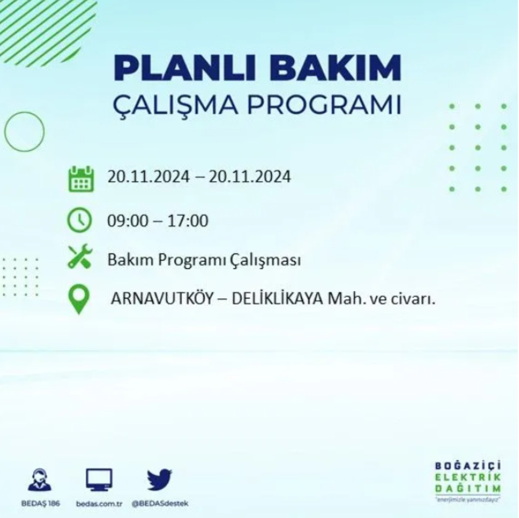 BEDAŞ açıkladı... İstanbul'da elektrik kesintisi: 20 Kasım'da hangi mahalleler etkilenecek?