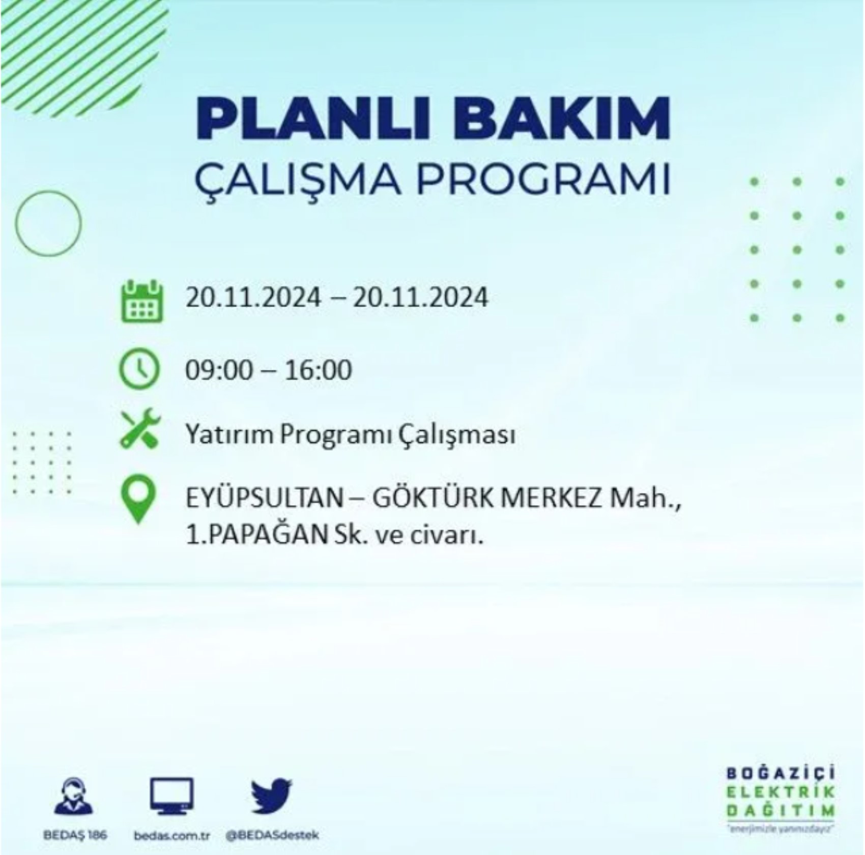 BEDAŞ açıkladı... İstanbul'da elektrik kesintisi: 20 Kasım'da hangi mahalleler etkilenecek?