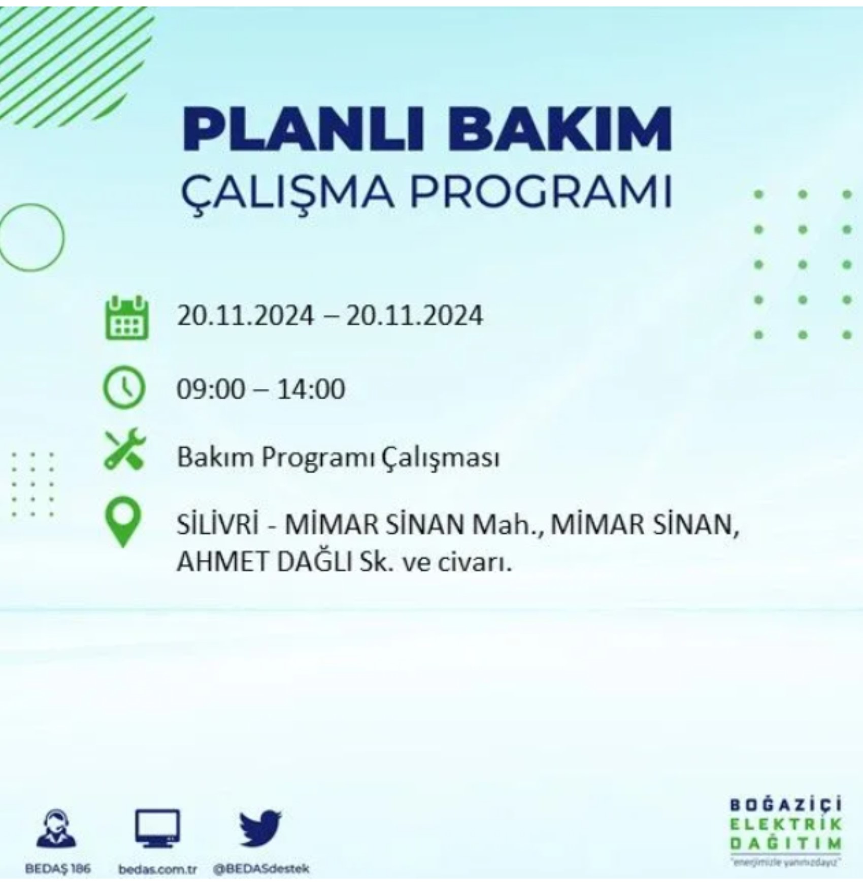 BEDAŞ açıkladı... İstanbul'da elektrik kesintisi: 20 Kasım'da hangi mahalleler etkilenecek?