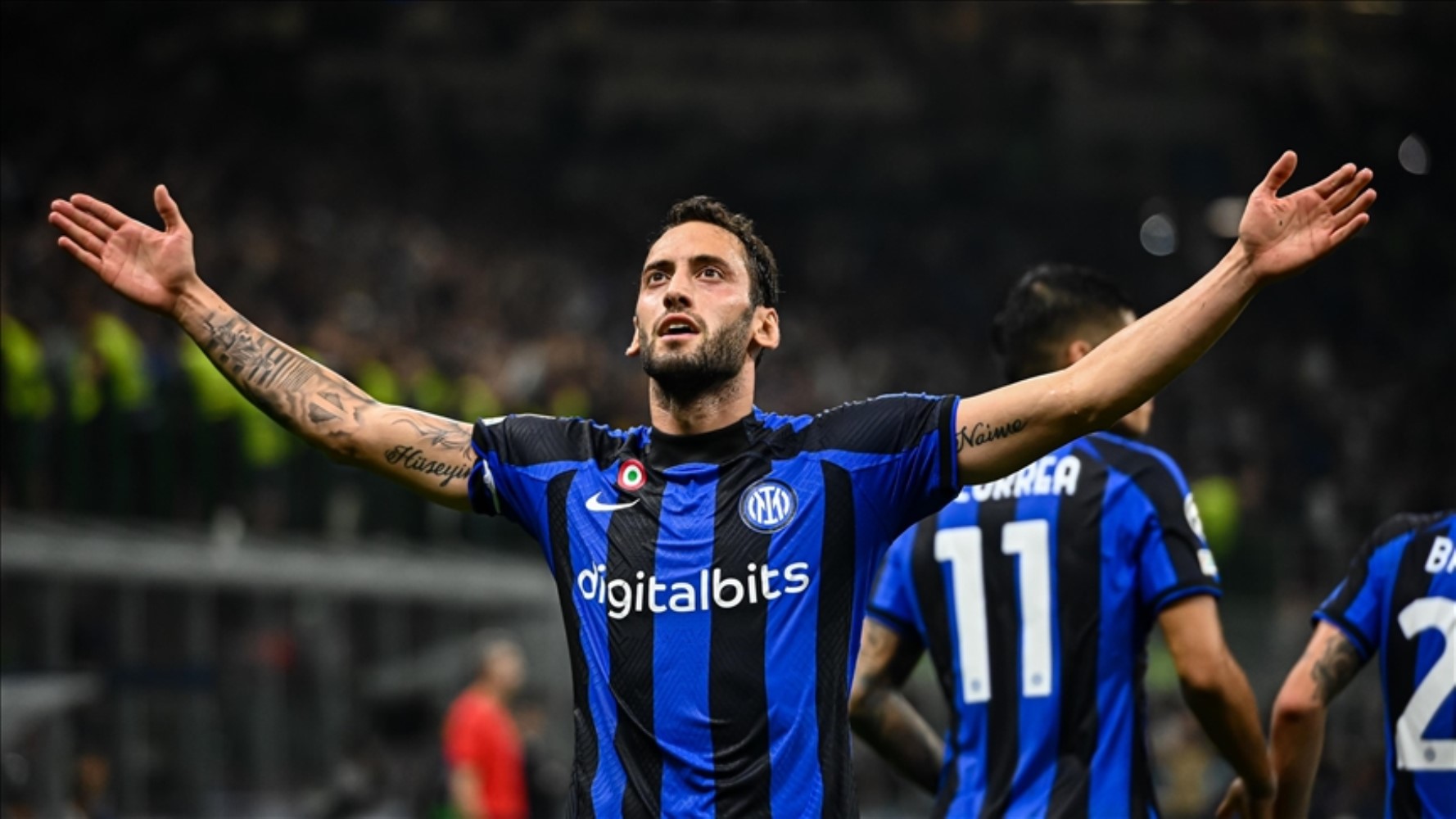 Inter'de Hakan Çalhanoğlu sevinci
