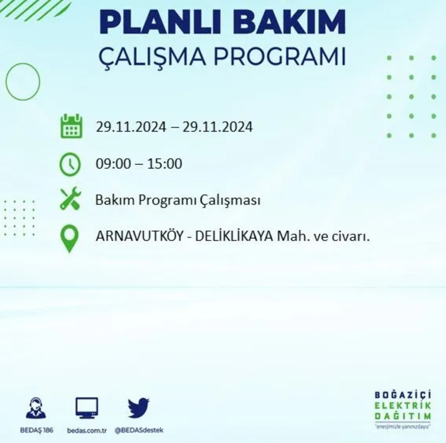 BEDAŞ ha annunciato... Interruzione di corrente a Istanbul: quali quartieri saranno interessati il 29 novembre?