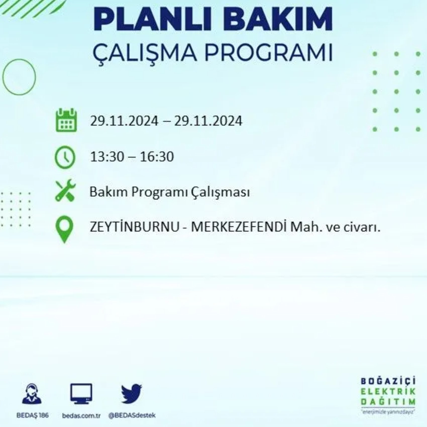 BEDAŞ ha annunciato... Interruzione di corrente a Istanbul: quali quartieri saranno interessati il 29 novembre?