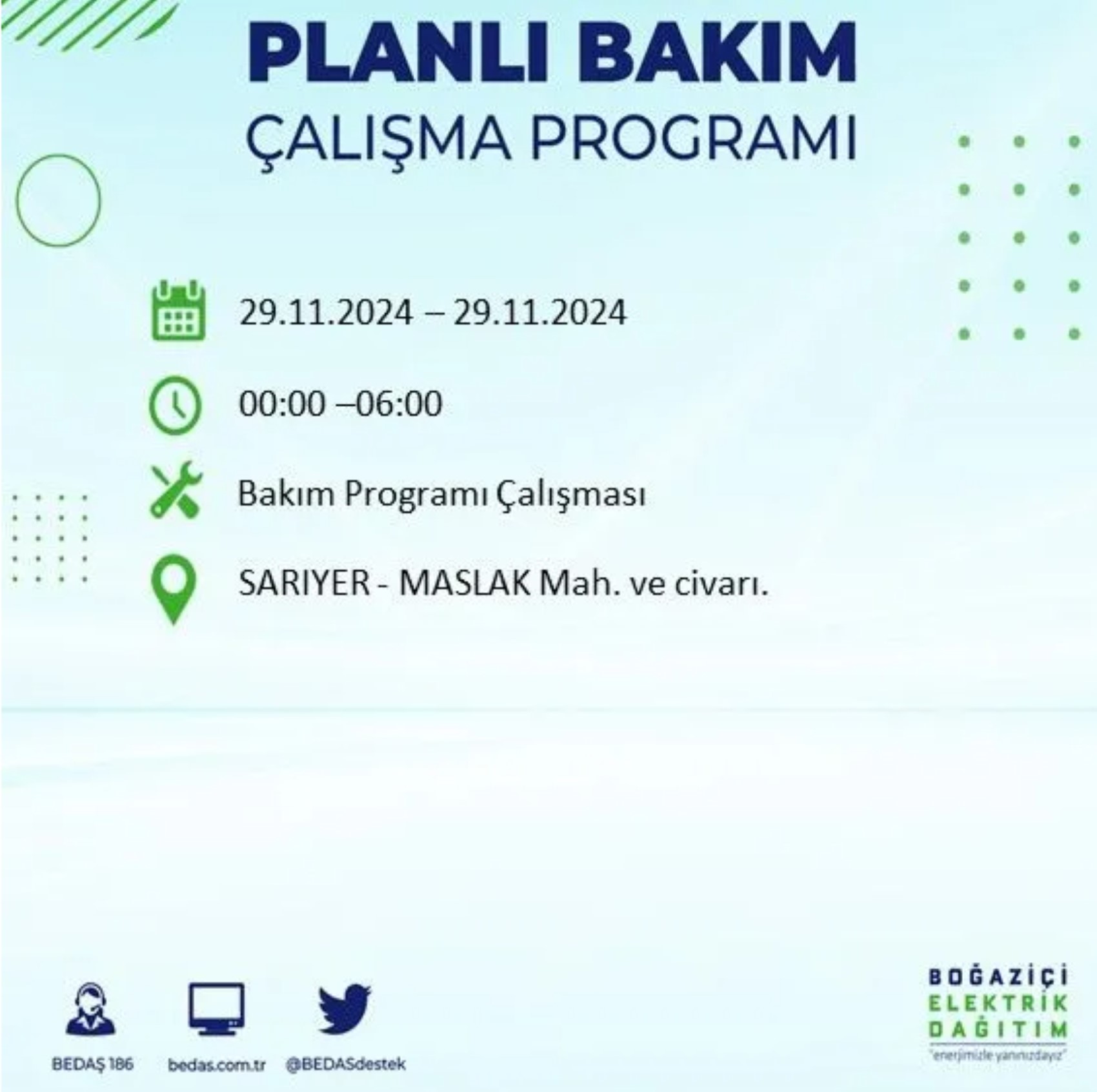 BEDAŞ ha annunciato... Interruzione di corrente a Istanbul: quali quartieri saranno interessati il 29 novembre?