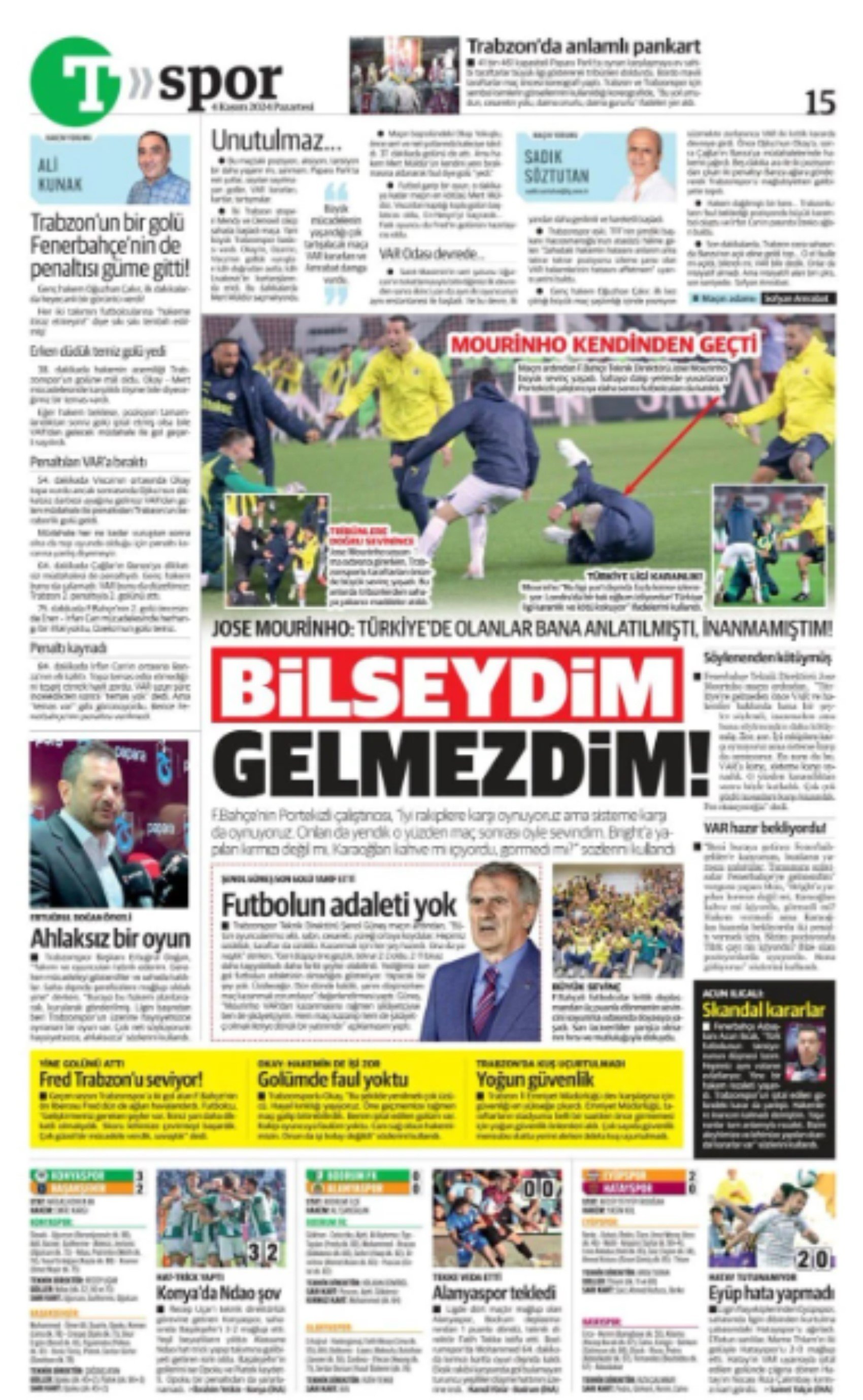 Fenerbahçe-Trabzonspor maç sonucu manşetlerde! Hangi gazete nasıl gördü? İşte günün spor manşetleri...