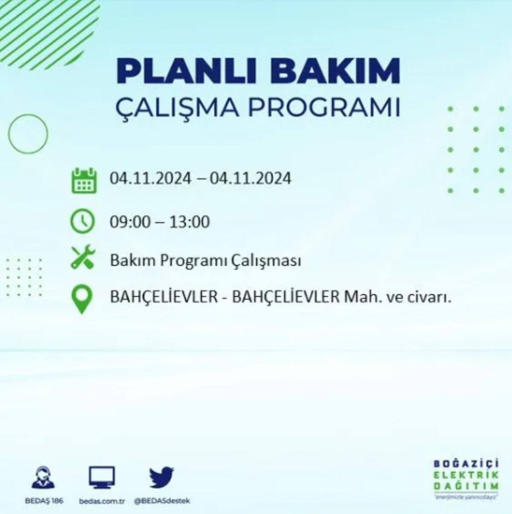 İstanbul'da elektrik kesintisi: 4 Kasım'da hangi mahalleler etkilenecek?